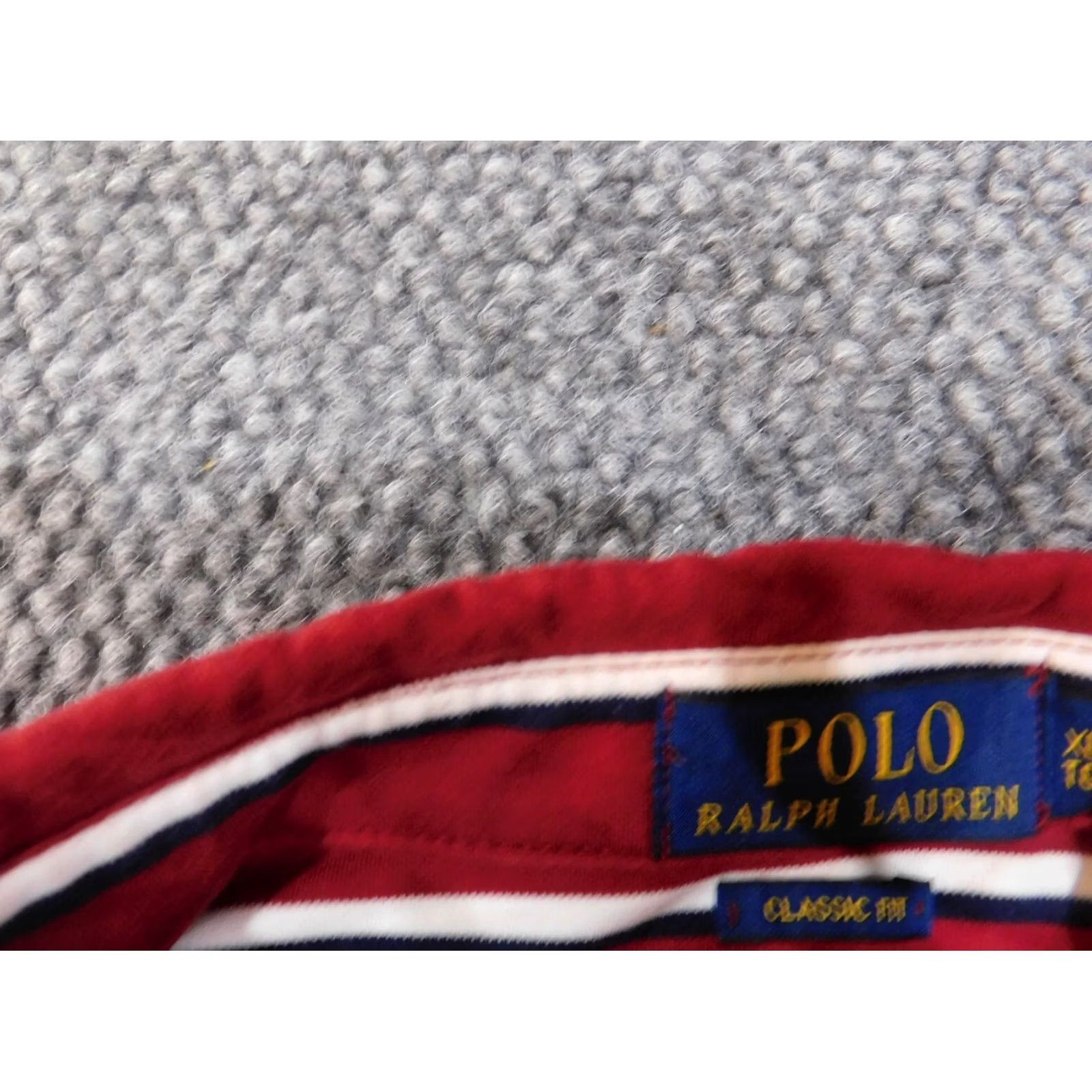 Polo Ralph Lauren Polo Ralph Lauren Polo Shirt Mens XL Red Striped Knit Classic Fit Stretch Logo Short Sleeve Golf Regular Mens Size US XL / EU 56 / 4 - 5 Thumbnail