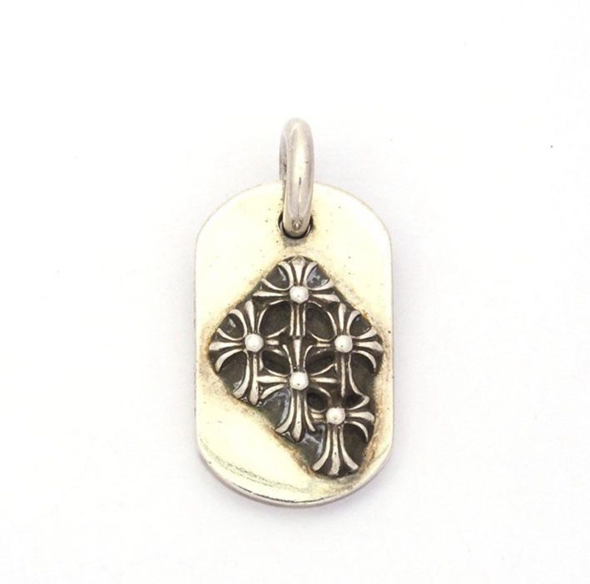 ◆CHROME HEARTS◆NYC CEMETERY DOG TAG .925 Sterling Silver NYC Cemetery Dog Tag