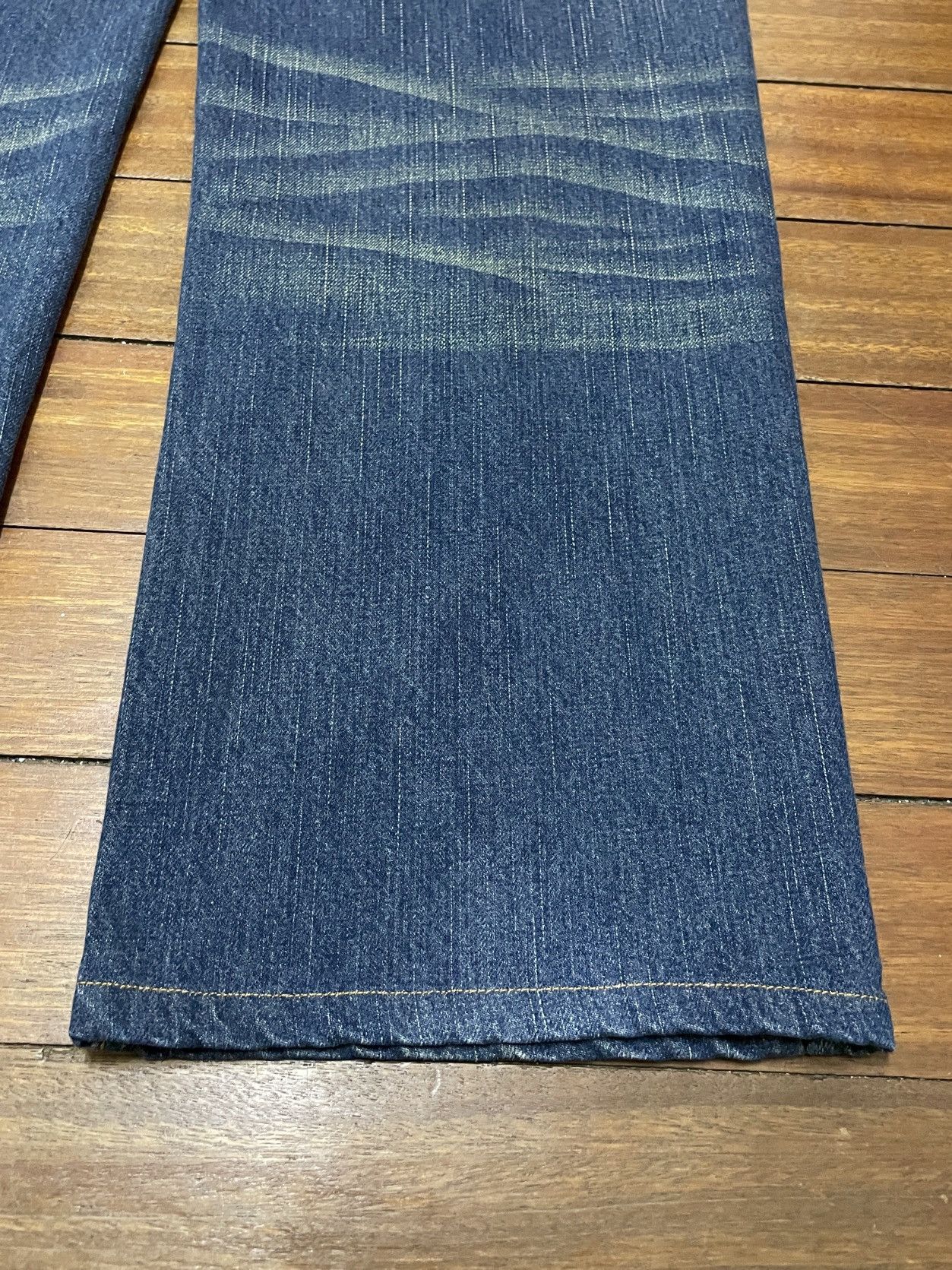 Japanese Brand Rare Design Vintage Brand Big Train Patchwork Jeans 1990s Size US 35 - 8 Thumbnail