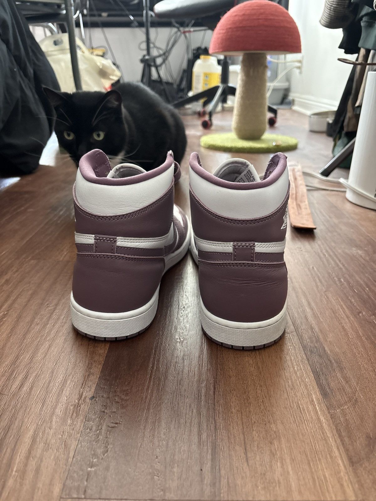 Jordan Brand AIR JORDAN 1 (WHITE, & PURPLE) Size US 11 / EU 44 - 4 Thumbnail