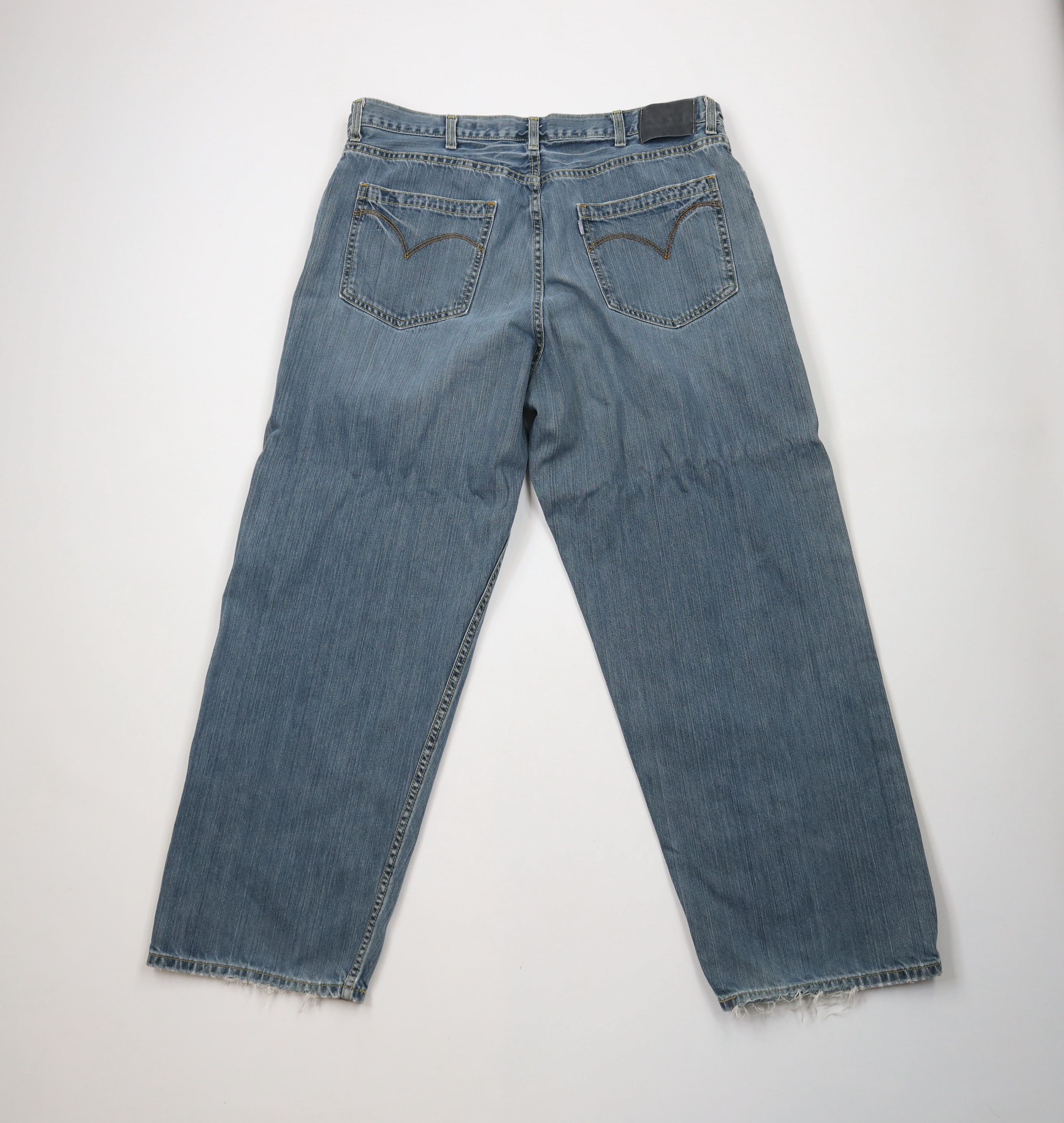 Levi's × Vintage Vintage Y2K Levis SilverTab Baggy Fit Wide Leg Denim Jeans Size US 38 / EU 54 - 10 Thumbnail