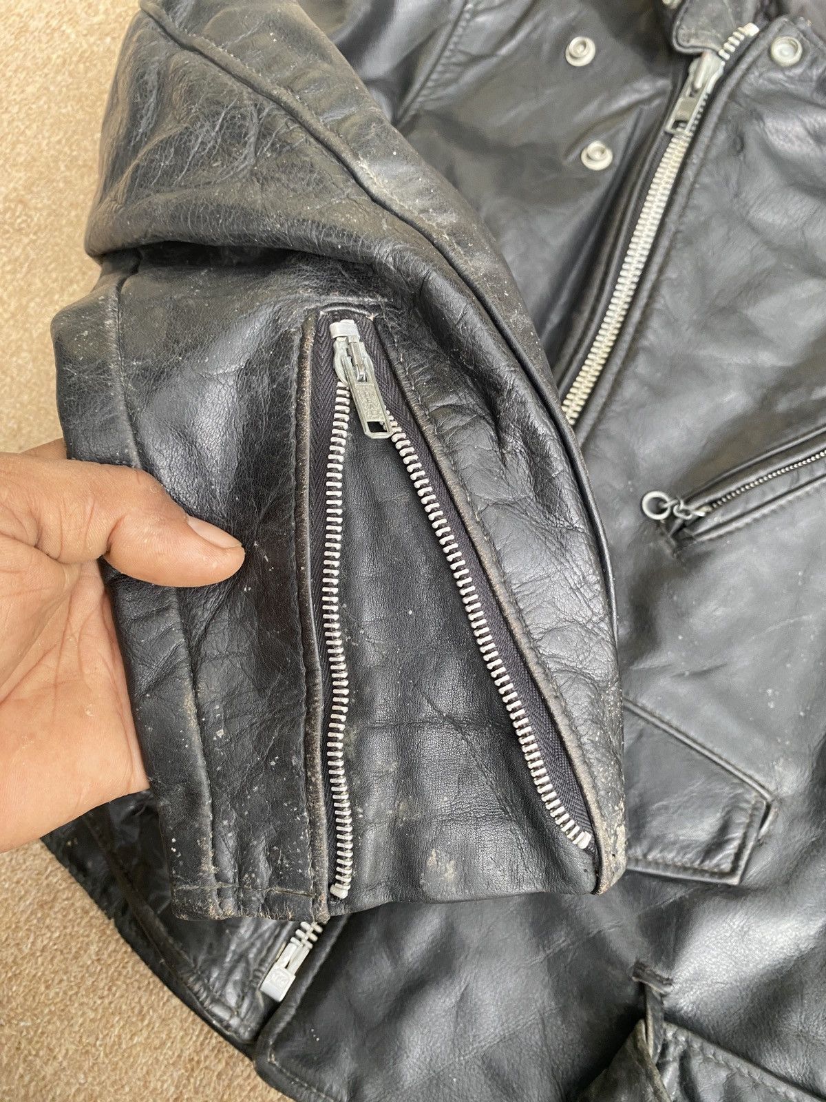 Schott × Vintage Vintage schott perfector double colar leather jacket Size US M / EU 48-50 / 2 - 14 Thumbnail