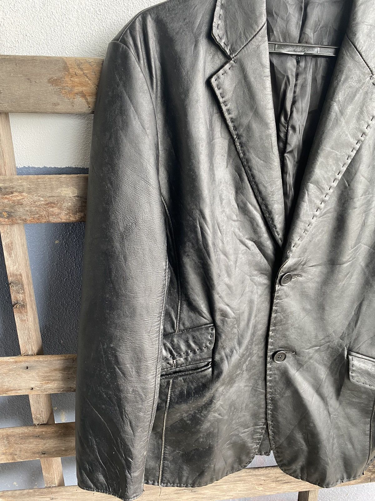 Genuine Leather Roberto Massini Genuine Horse Leather Black Jacket Size US M / EU 48-50 / 2 - 7 Thumbnail
