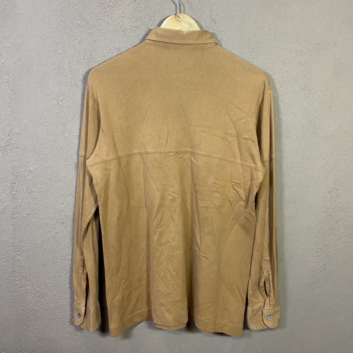 Yves Saint Laurent Vintage YVES SAINT LAUREN Double Pocket Long Sleeve Polo Tee Size US M / EU 48-50 / 2 - 2 Thumbnail