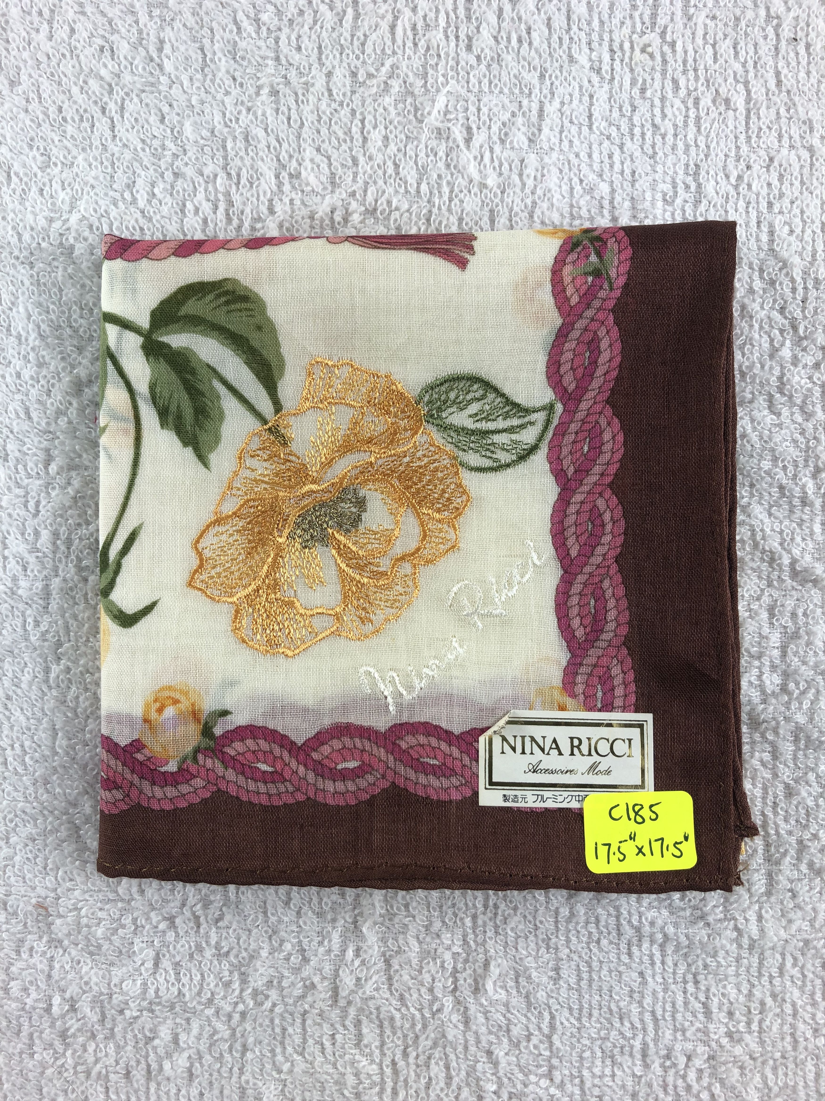Nina Ricci Nina Ricci Handkerchief / Bandana / Neckerchief C185 Size ONE SIZE - 6 Thumbnail