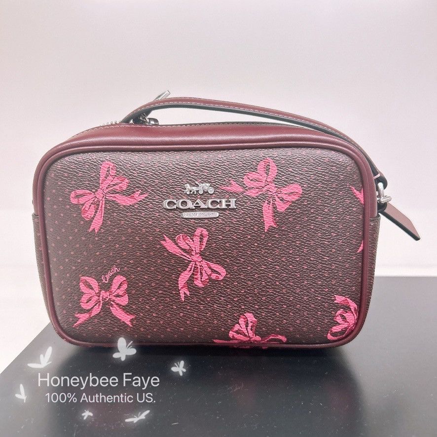 Coach Mini Jamie Camera Bag With Bow Print CAA97 Size ONE SIZE - 1 Thumbnail