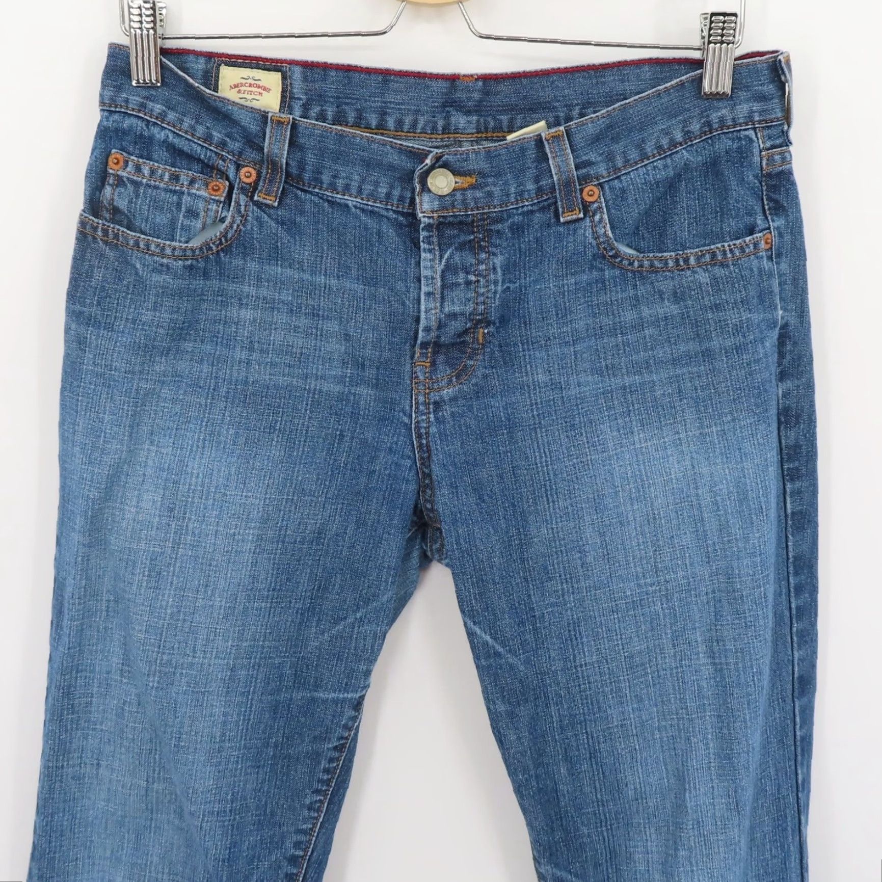 Abercrombie & Fitch VINTAGE Abercrombie & Fitch Jeans Denim Bootcut 6 Blue Cotton Women Regular Jeans 5-Pocket Design Size 28" / US 6 / IT 42 - 2 Thumbnail