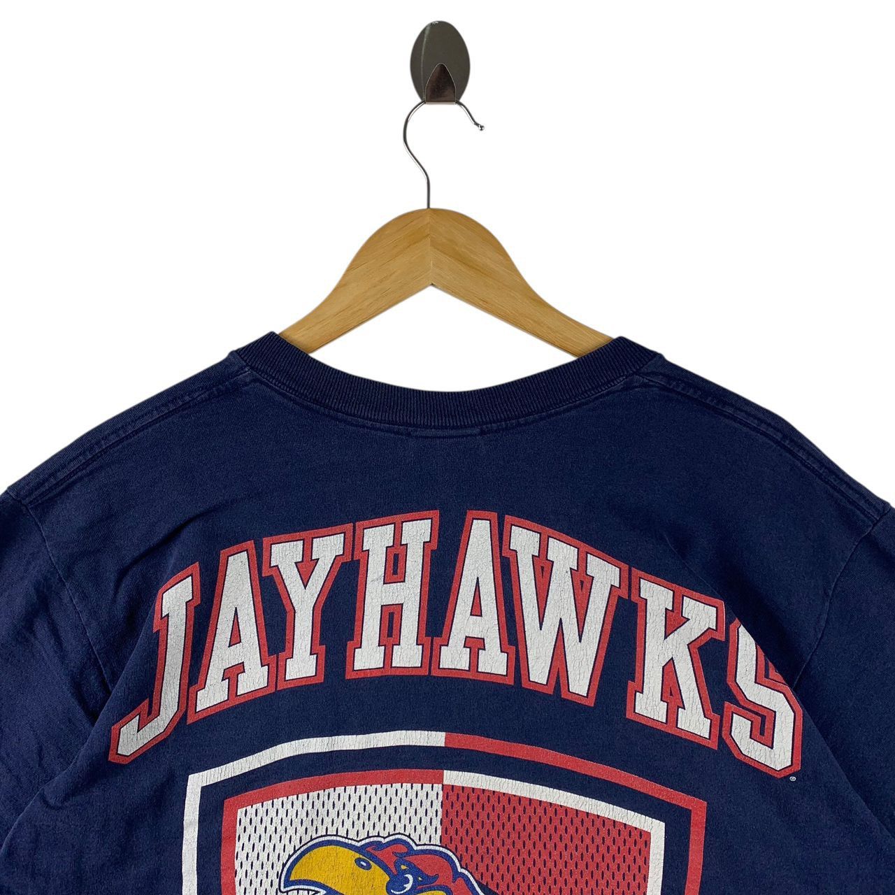 Vintage Vintage KANSAS JAYHAWKS University Big logo tee Size US L / EU 52-54 / 3 - 11 Thumbnail