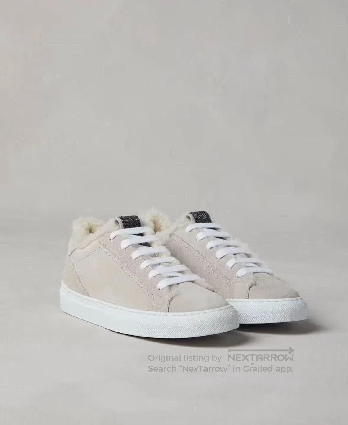 Brunello Cucinelli Brunello Cucinelli Women's Fleece Sneakers. Size US 5 / IT 35 - 2 Thumbnail