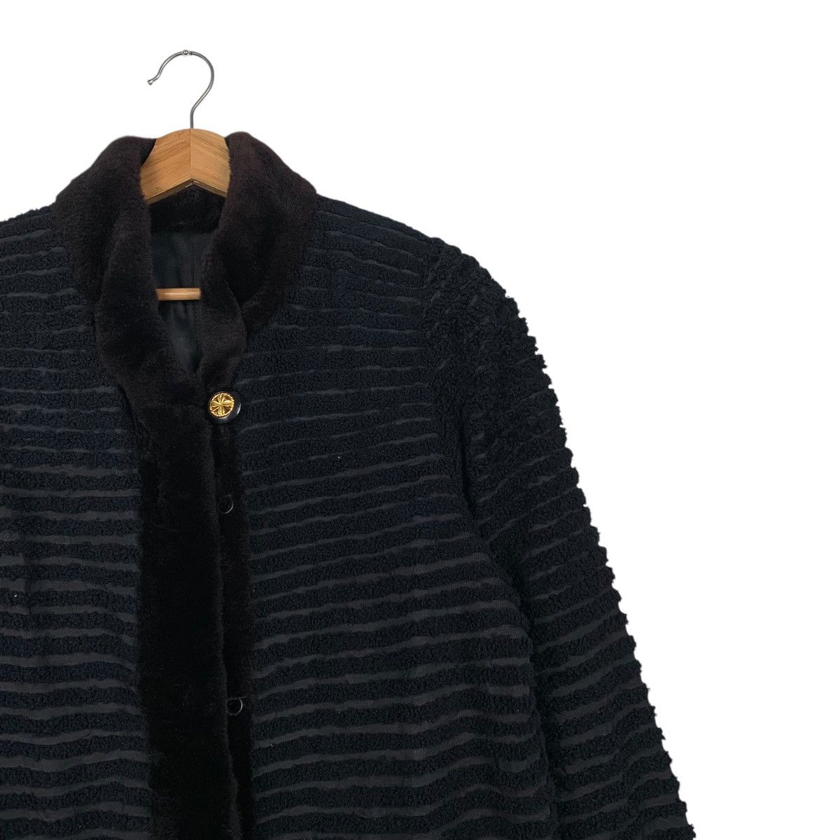 Japanese Brand Japanese Brand Stripe Black Women Jacket Size M / US 6-8 / IT 42-44 - 5 Thumbnail