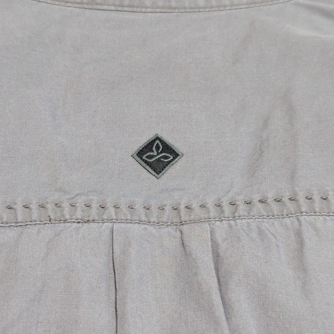 Prana PrAna Barekur Short Sleeve Shirt Button Down Gray Collared Size US L / EU 52-54 / 3 - 6 Thumbnail