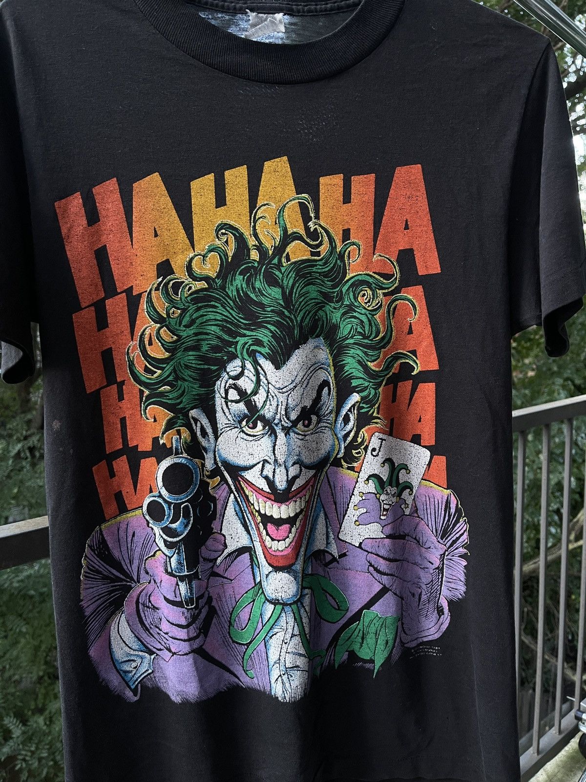 Vintage 80s Joker Shirt Thrashed Faded Distressed ERD Grunge Size US M / EU 48-50 / 2 - 7 Thumbnail