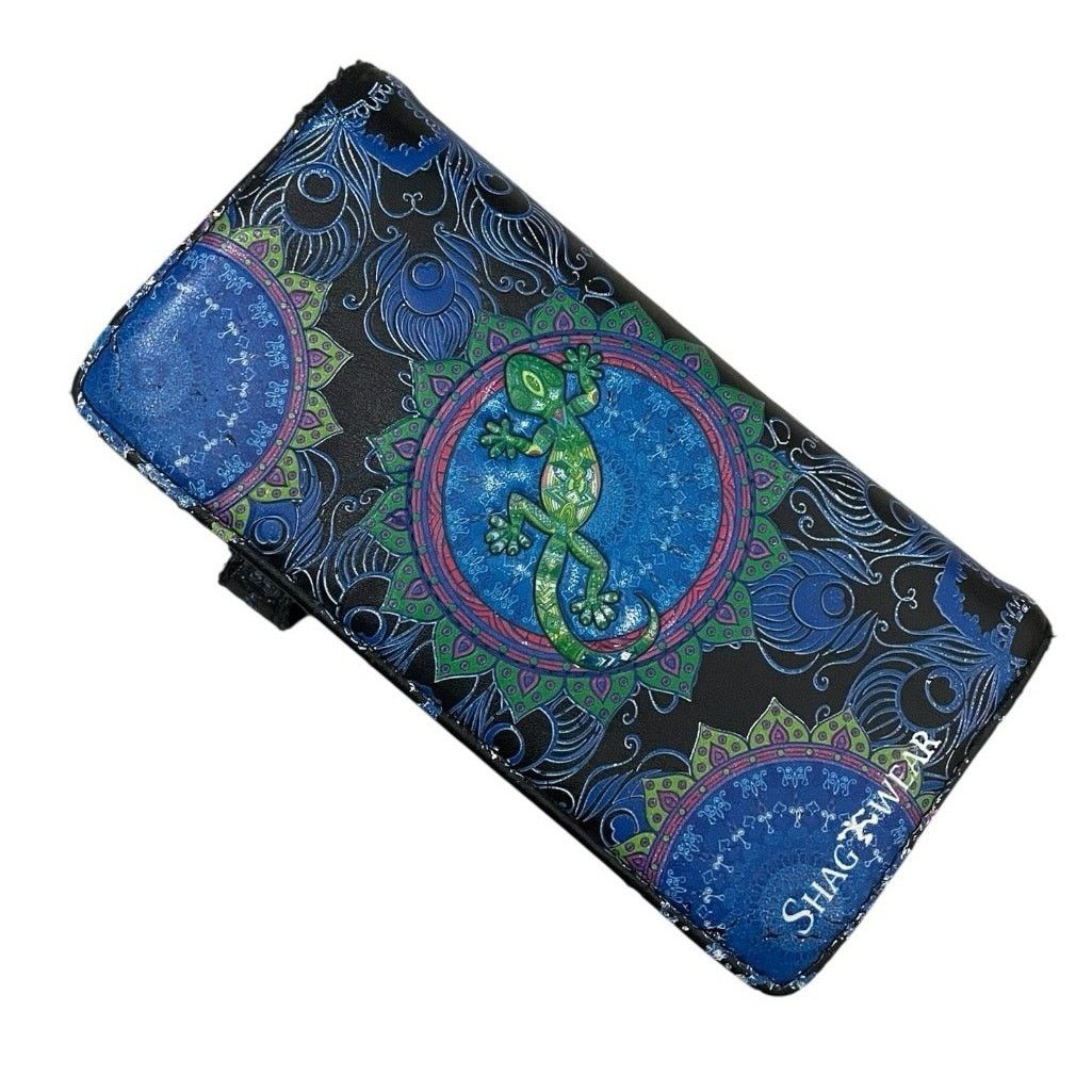 Other Shagwear Blue & Green Lizard Mandala Faux Leather Wallet Size ONE SIZE - 3 Thumbnail