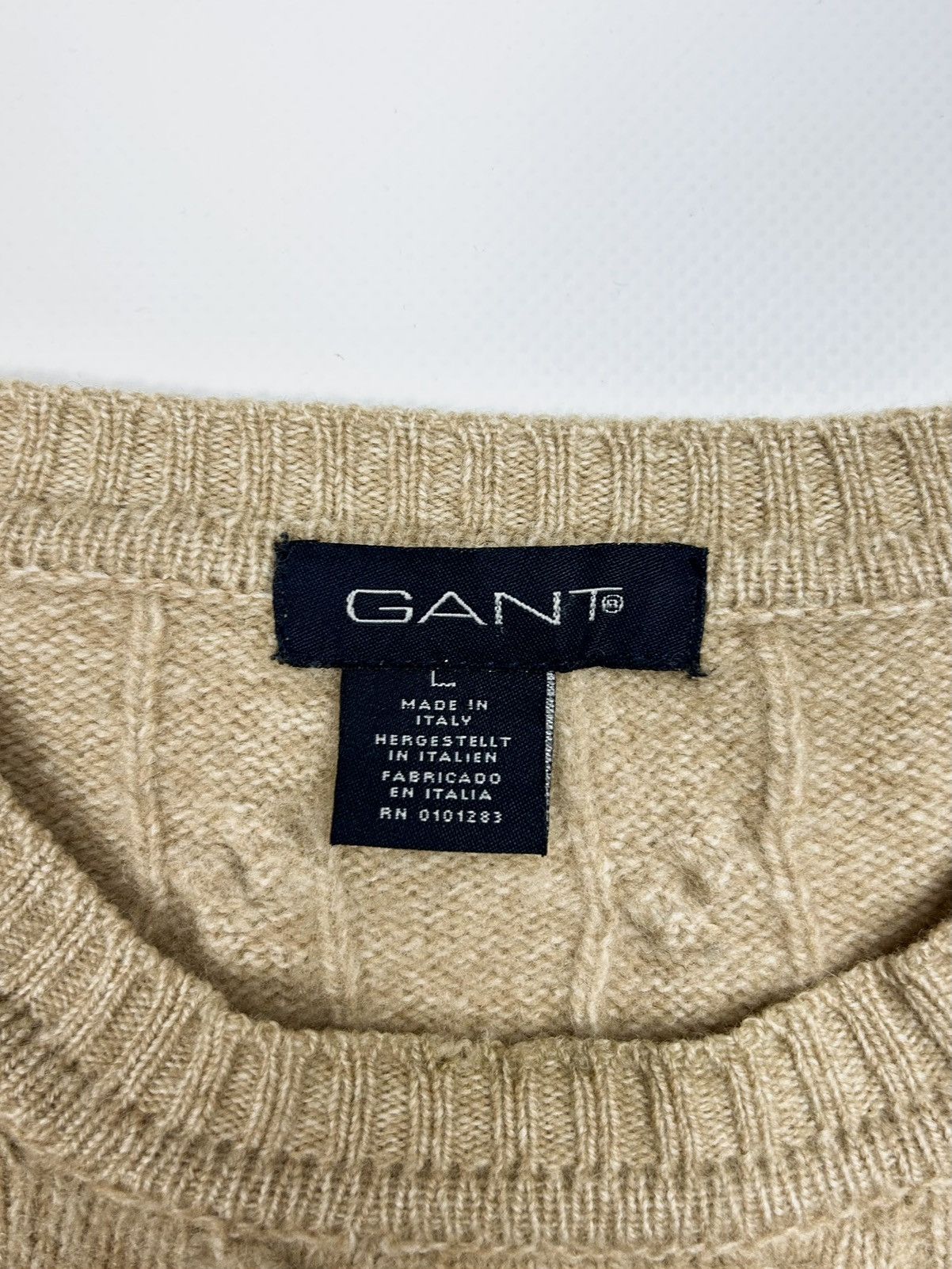 Gant × Vintage Vintage Gant Knited Wool Sweater Size US L / EU 52-54 / 3 - 8 Thumbnail