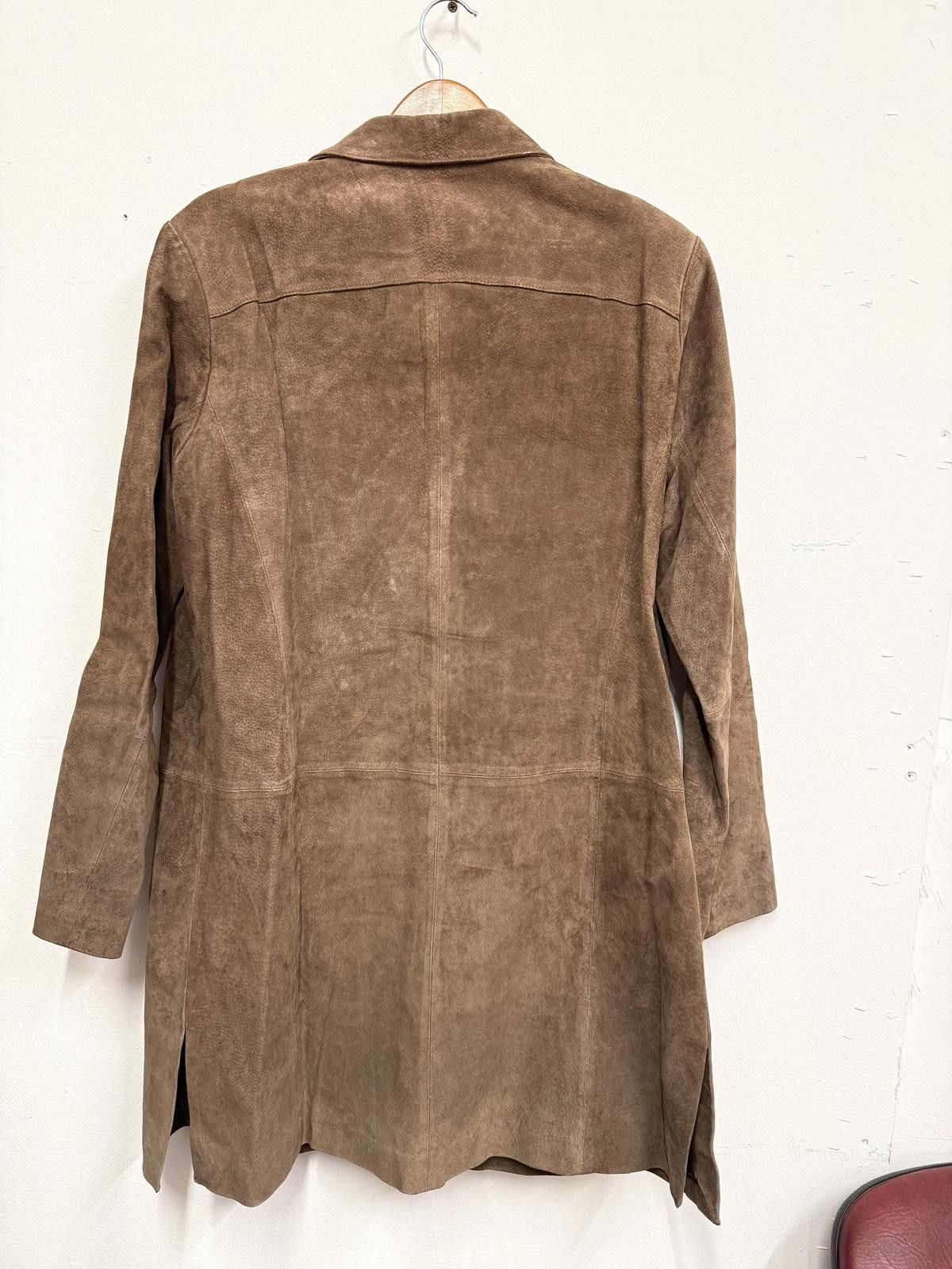 Other WS Leather Brown Suede Women's Coat Size 16 Size ONE SIZE - 4 Thumbnail