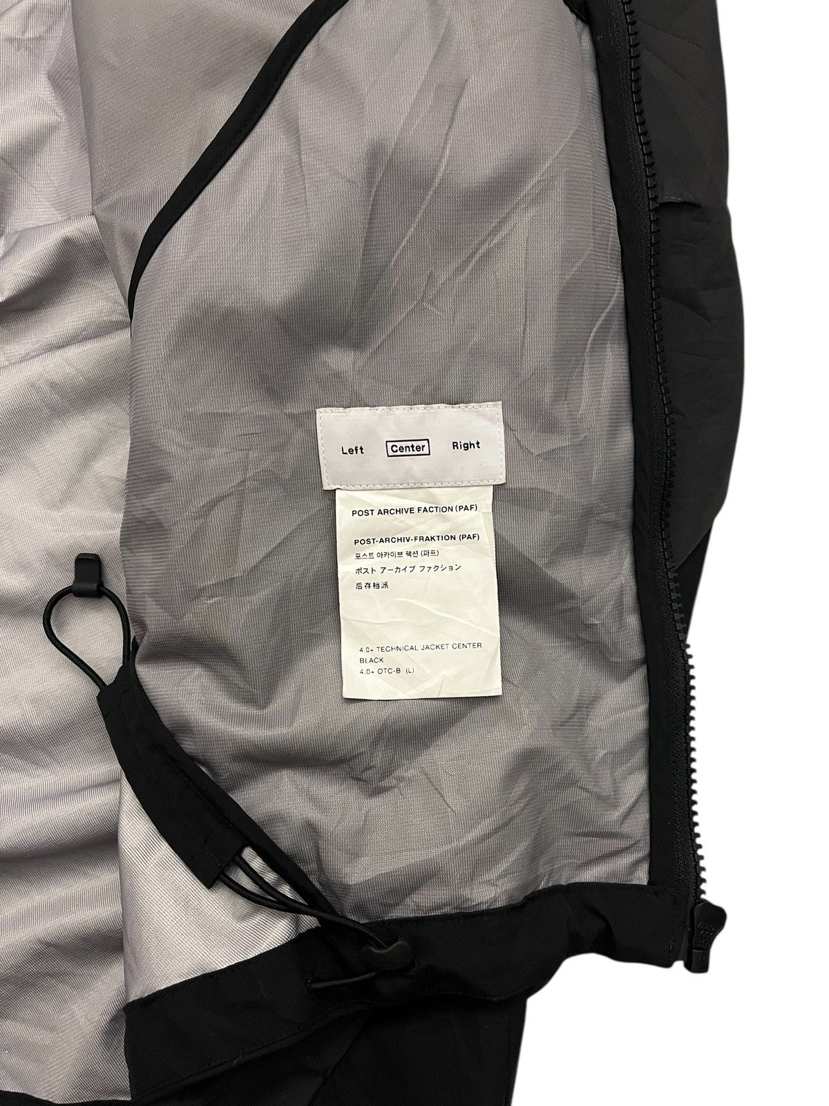 POST ARCHIVE FACTION (PAF) Post Archive Faction (PAF) 4.0+ Technical Jacket Center Size US L / EU 52-54 / 3 - 7 Thumbnail