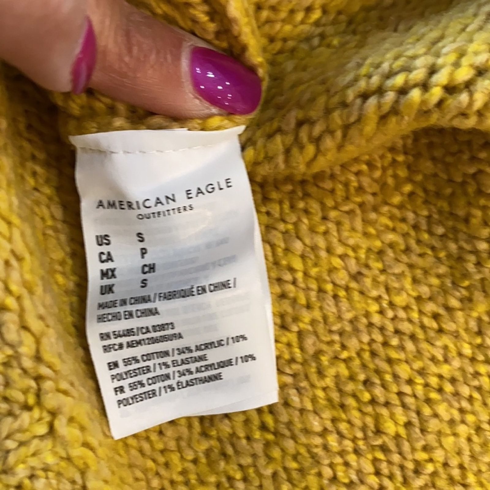 American Eagle Outfitters American Eagle mock neck fair isle mustard plush sweater Size S / US 4 / IT 40 - 8 Thumbnail