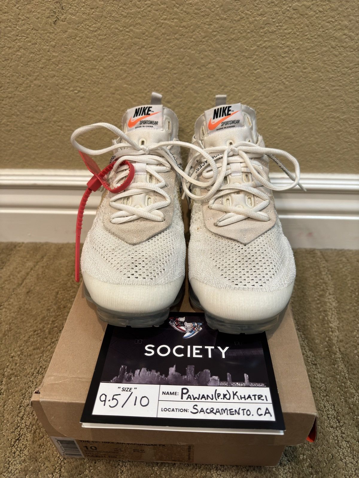 Nike Air VaporMax 2018 “Off White” White