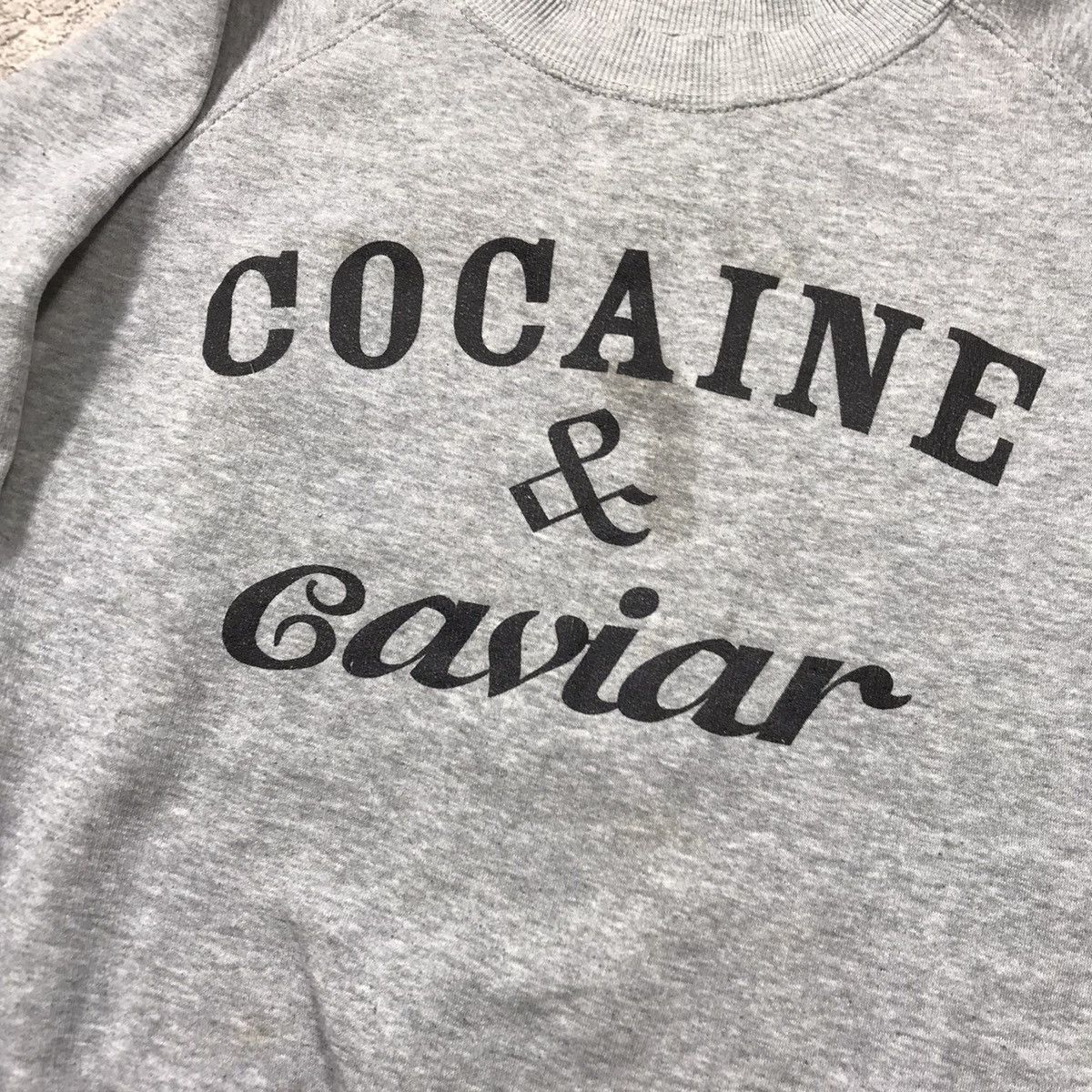 Vintage Vintage Y2K Cocaine Caviar Slogan Sweatshirt Grunge Boxy S Size US S / EU 44-46 / 1 - 4 Thumbnail
