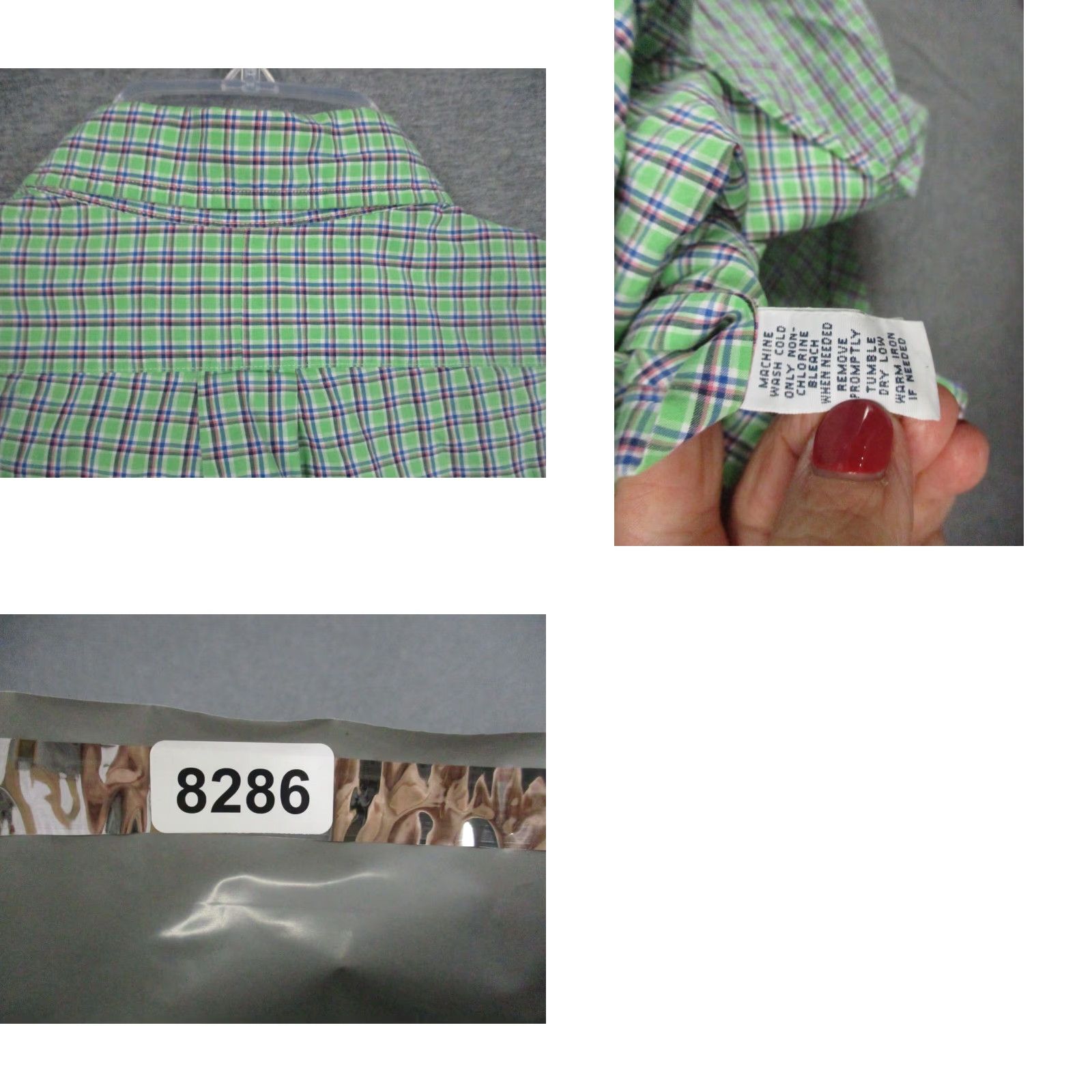 Ralph Lauren Ralph Lauren Shirt Large Men Custom Fit Button Green Gingham Check Pony Size US L / EU 52-54 / 3 - 8 Thumbnail