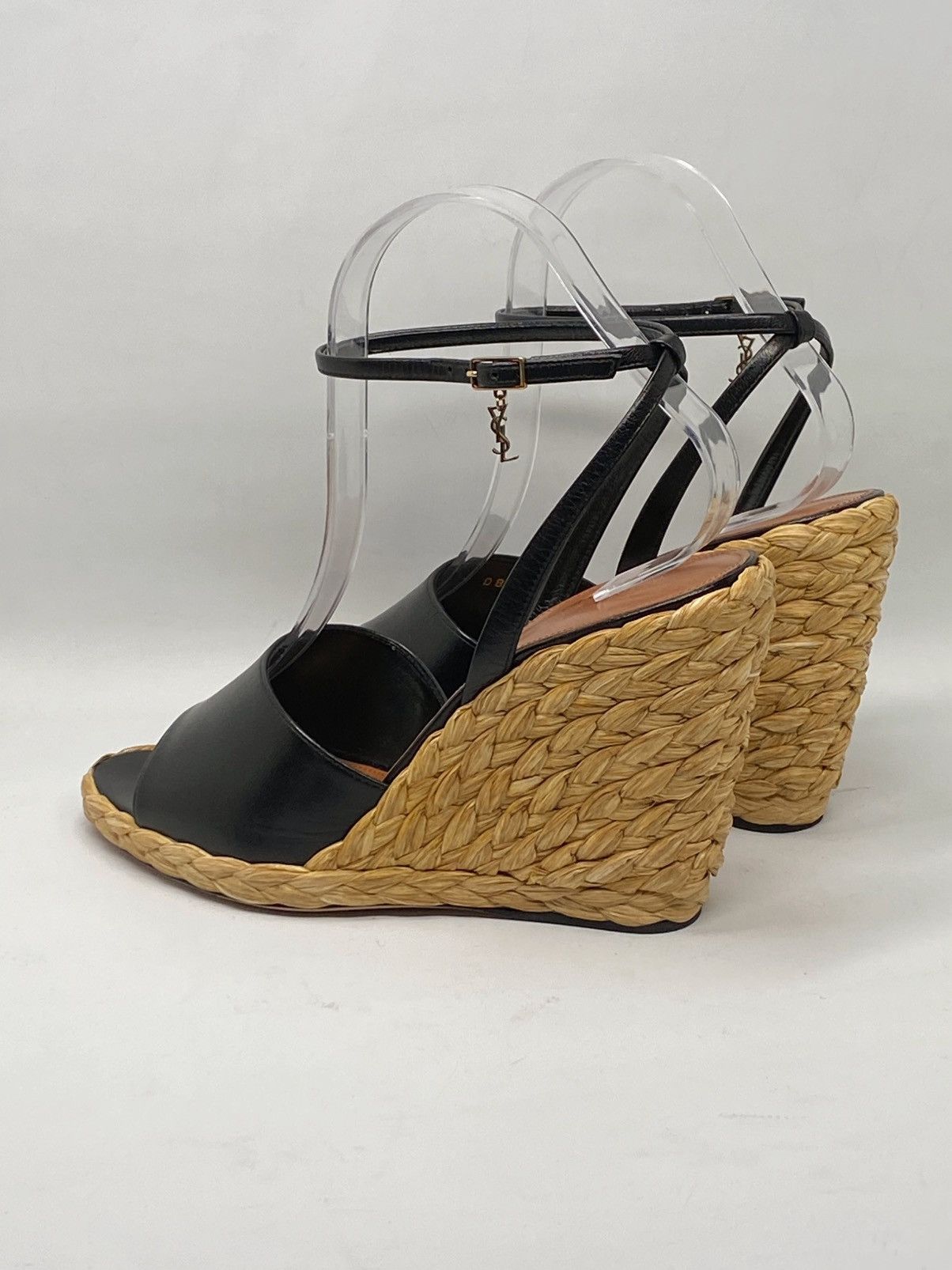 Yves Saint Laurent Saint Laurent leather espadrille wedge sandals size 38 Size US 8 / IT 38 - 10 Thumbnail