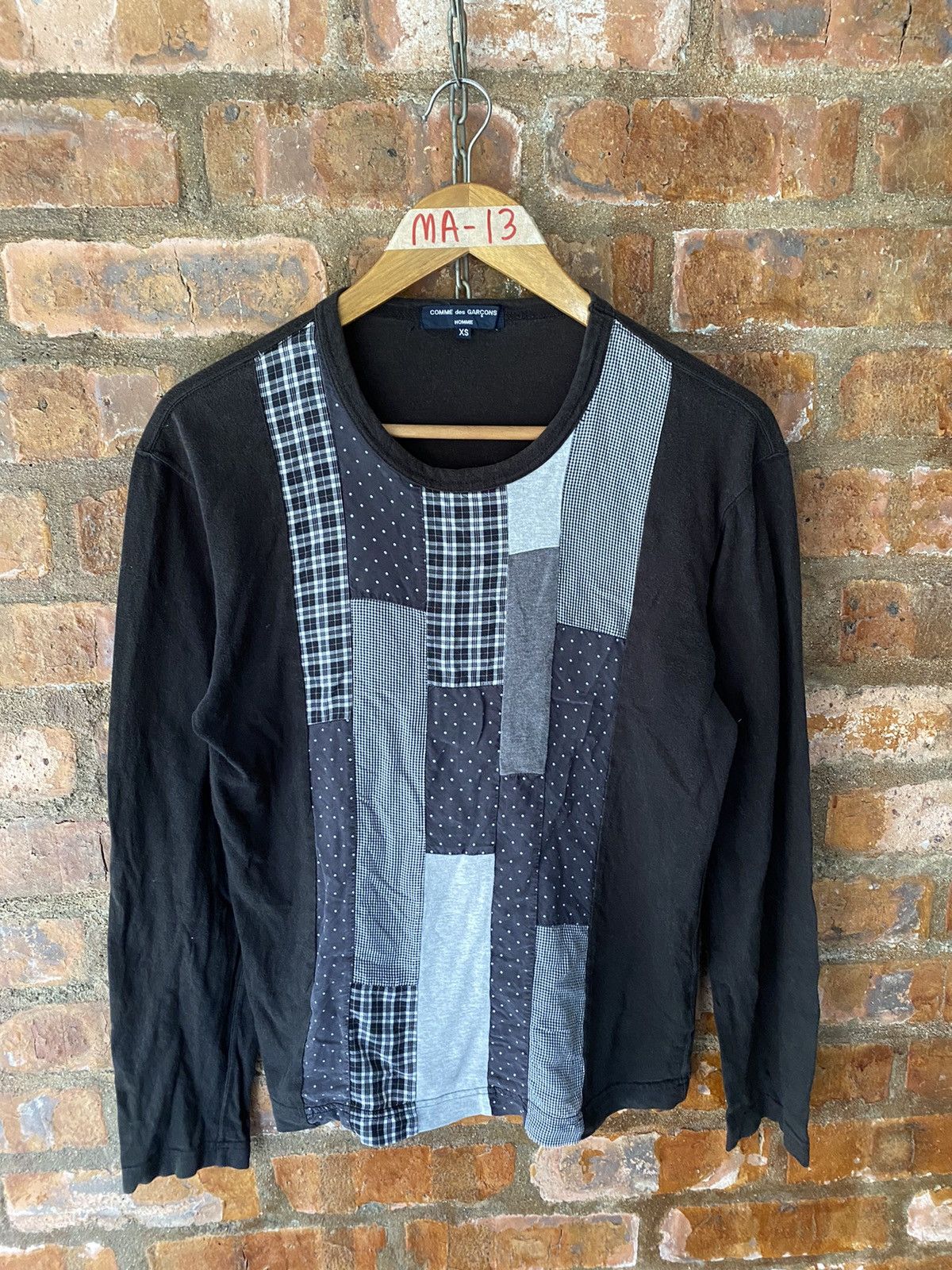Comme des Garcons Homme 2006 CDGH patchwork reconsuction long sleeve Size US S / EU 44-46 / 1 - 2 Thumbnail