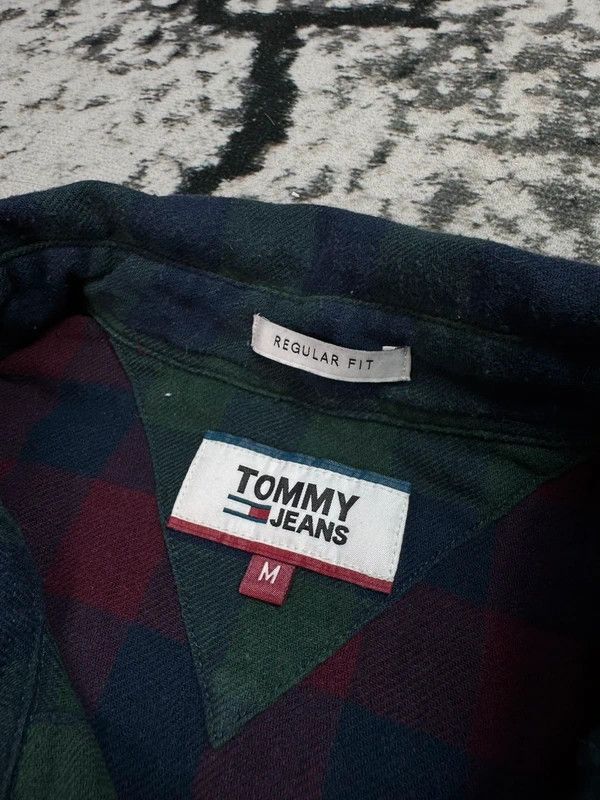Tommy Hilfiger Tommy Hilfiger green navy blue checkered flannel shirt M Size US M / EU 48-50 / 2 - 5 Thumbnail