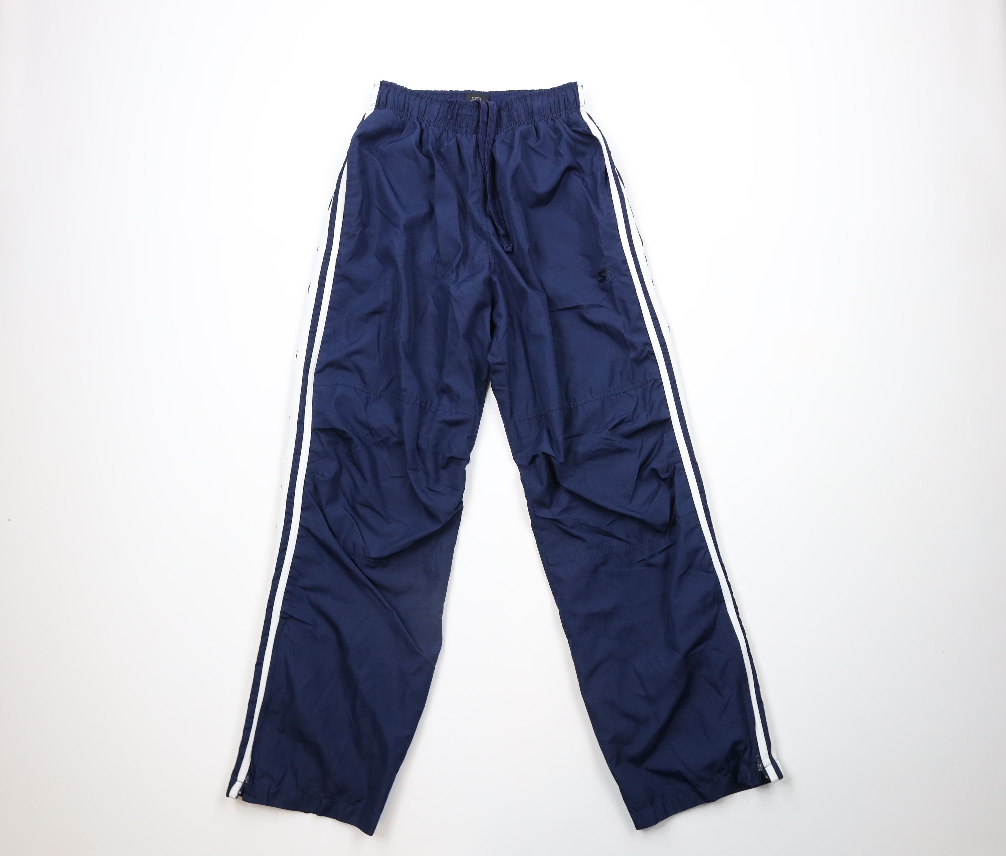 Starter × Vintage Vintage Starter Double Knee Wide Leg Lined Pants Blue Size US 32 / EU 48 - 1 Thumbnail