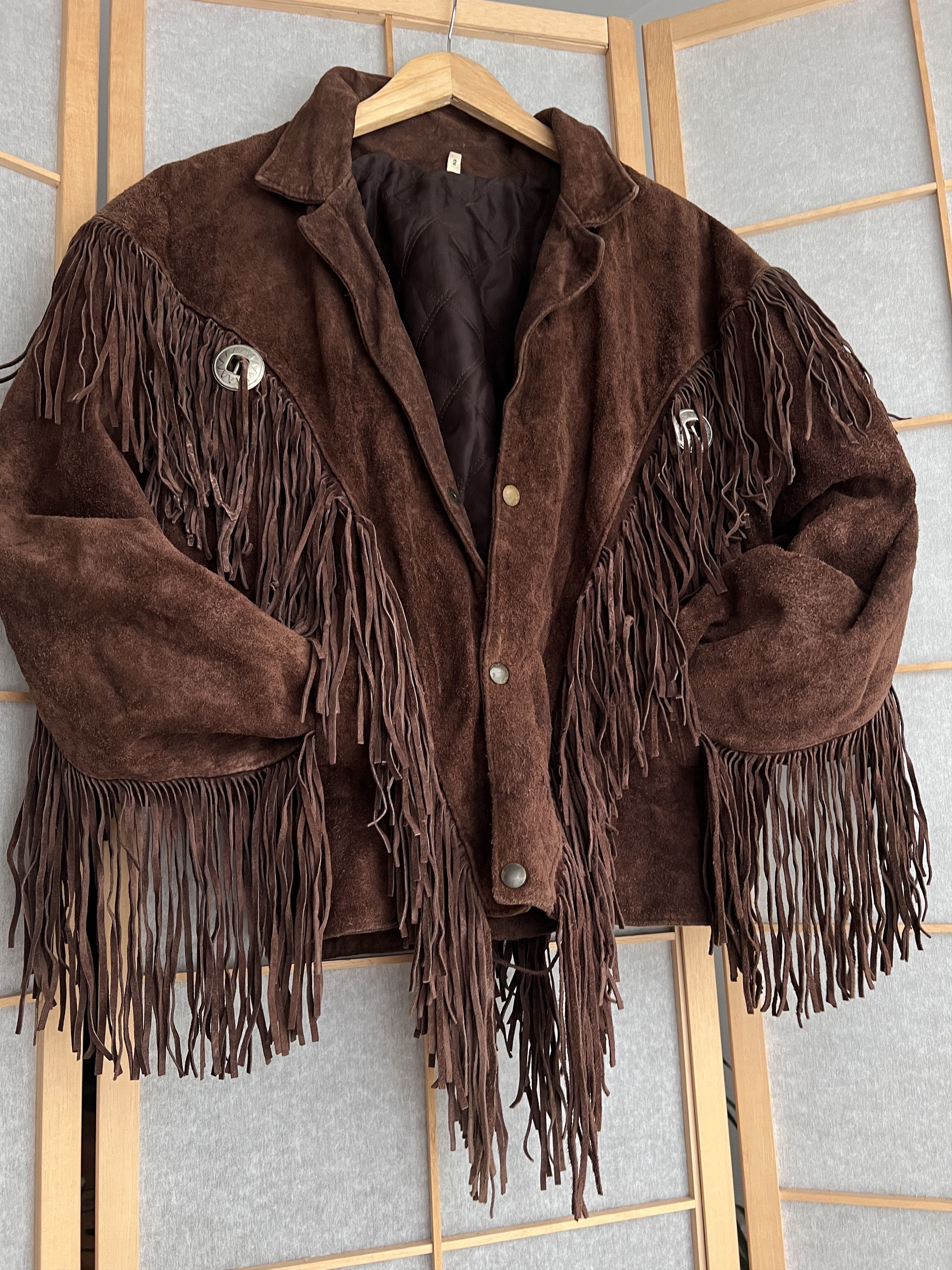 If Six Was Nine Crazy! Cowboy core vintage 90s cropped leather jacket bomber Size US L / EU 52-54 / 3 - 1 Thumbnail