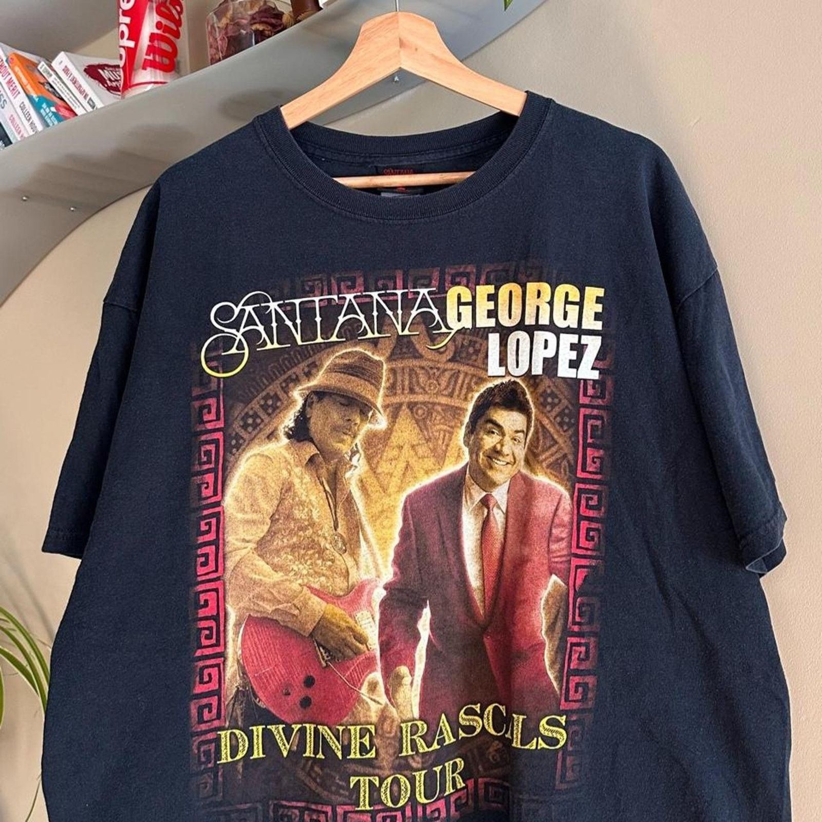 Band Tees × Mexicana Vintage 2008 Carlos Santana and George Lopez Shirt Size US XL / EU 56 / 4 - 2 Thumbnail