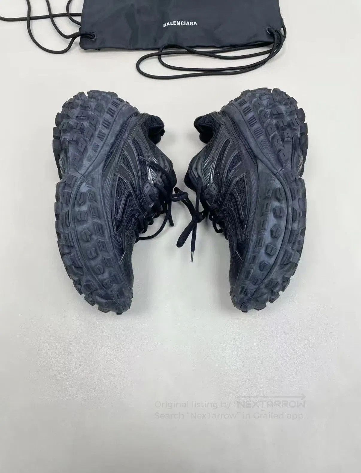 Balenciaga Black Low-Top Sneakers Size 8.5. Size US 8.5 / EU 41-42 - 2 Thumbnail