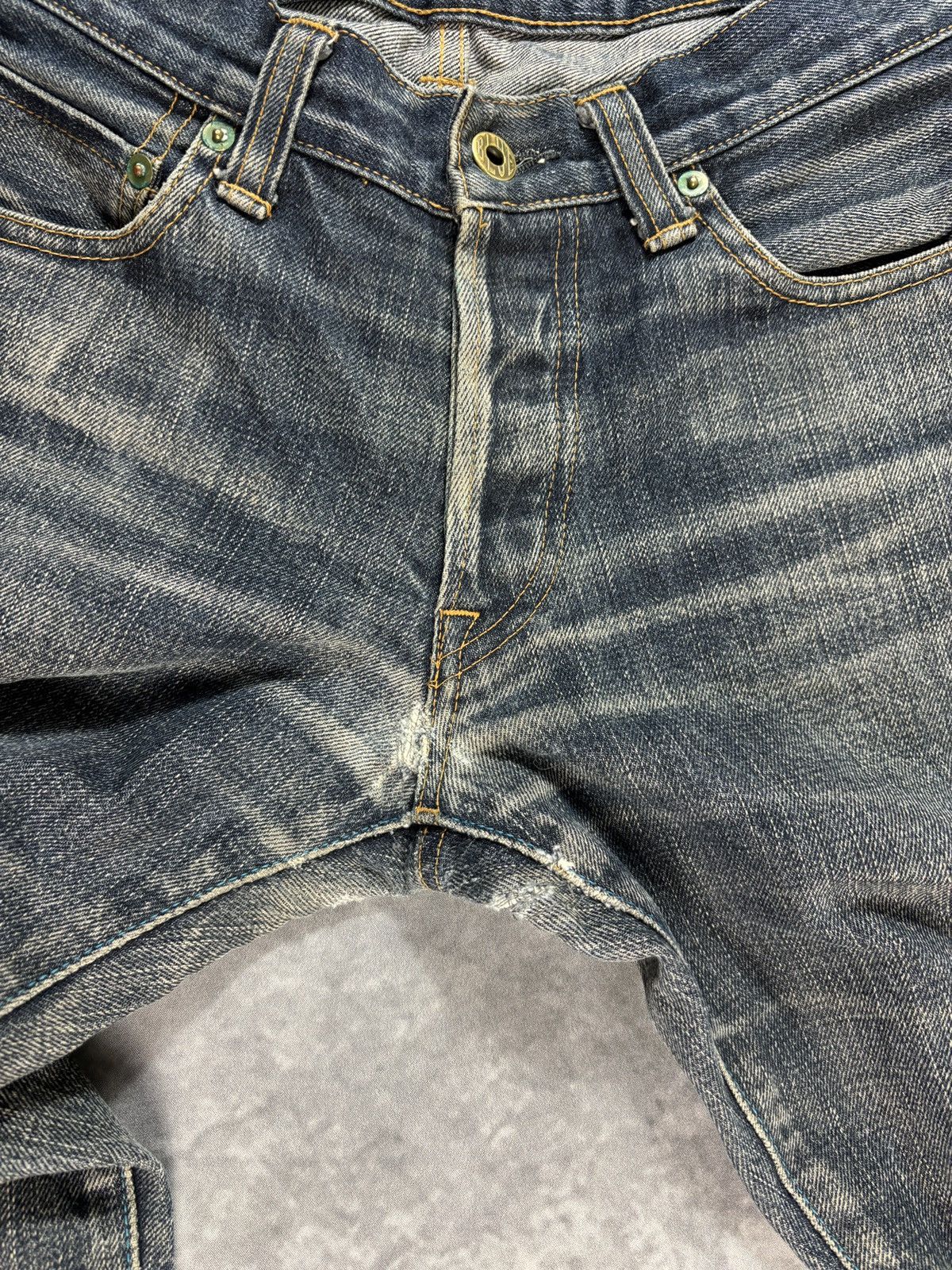 Blue Blue Japan × Japan Blue × Japan Blue Jeans Japan Blue Jeans Selvedge Denim Made in Japan JP 9201 Repair Size US 30 / EU 46 - 13 Thumbnail