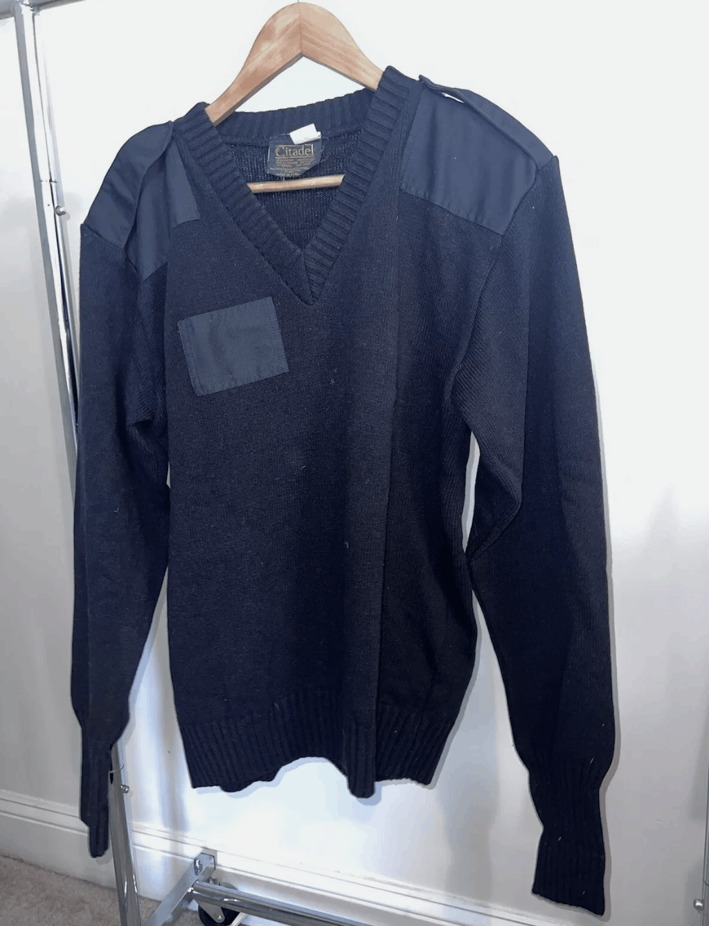 Other Vintage Citadel Mens Sweater Black Virgin Wool Knit large Size US L / EU 52-54 / 3 - 1 Thumbnail