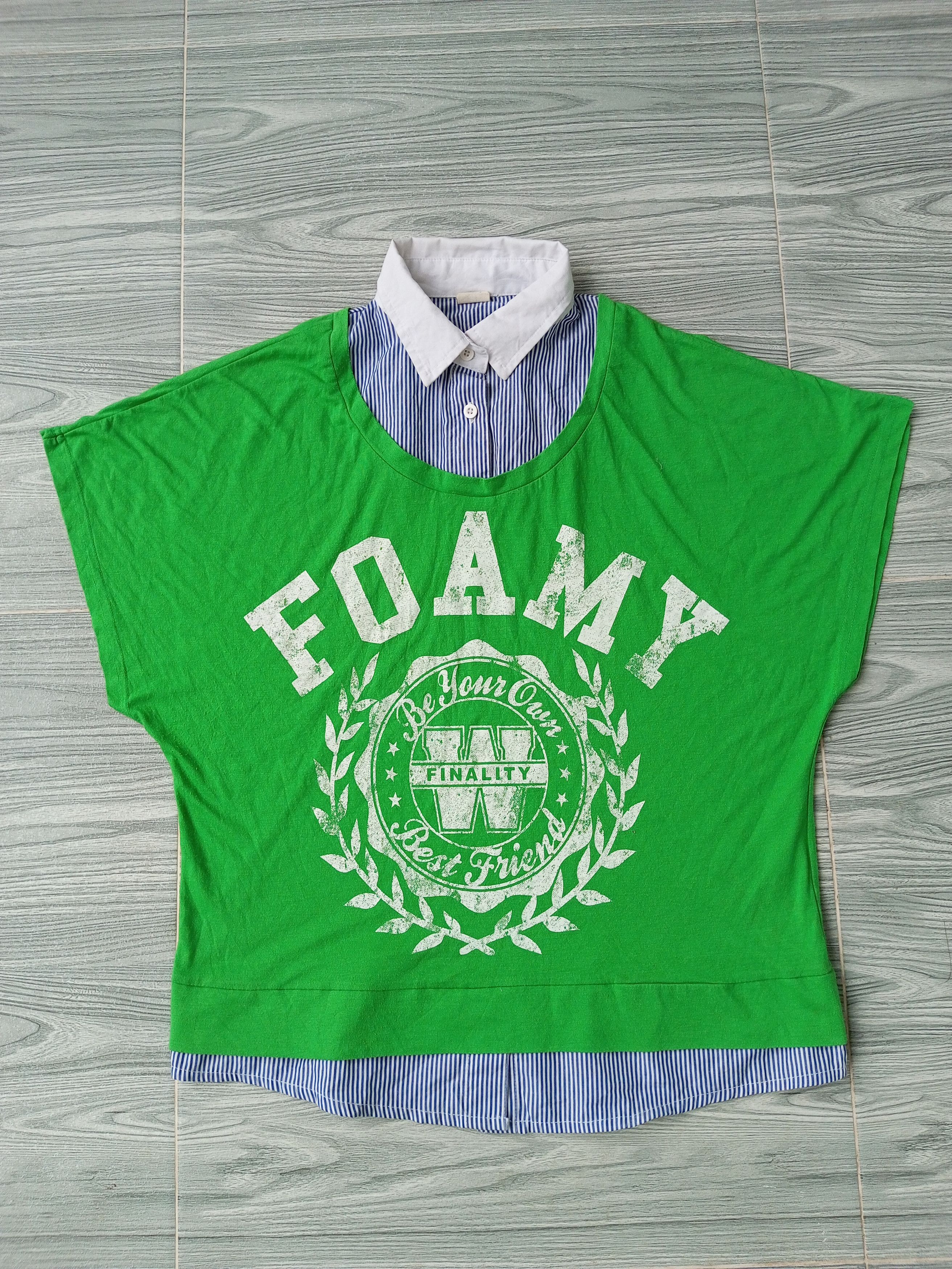 Japanese Brand × Other Japanese Bat wing Poem Double layer Tee Size US M / EU 48-50 / 2 - 1 Thumbnail