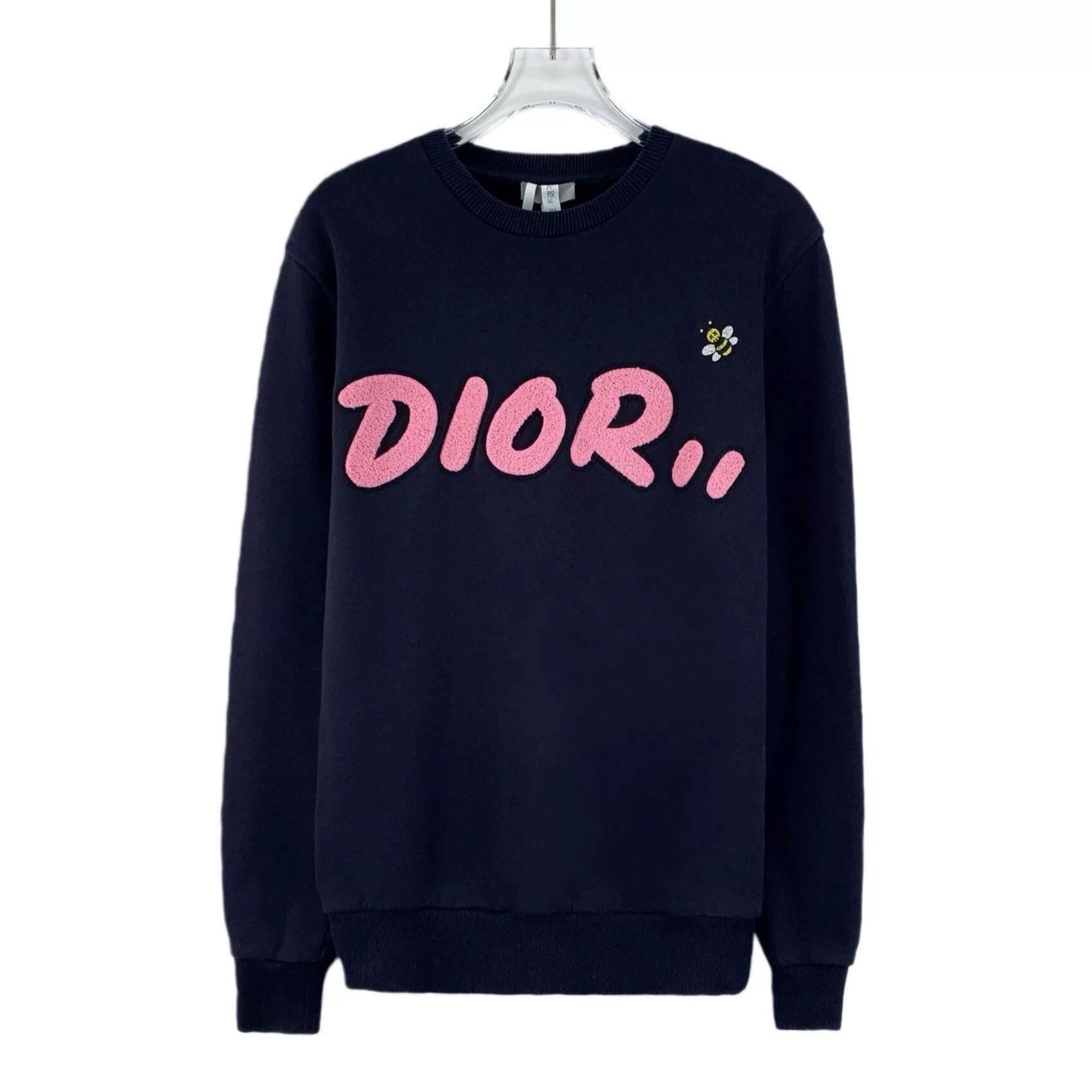 Dior dior navy logo print long sleeve sweatshirt Size US XXS / EU 40 - 1 Thumbnail