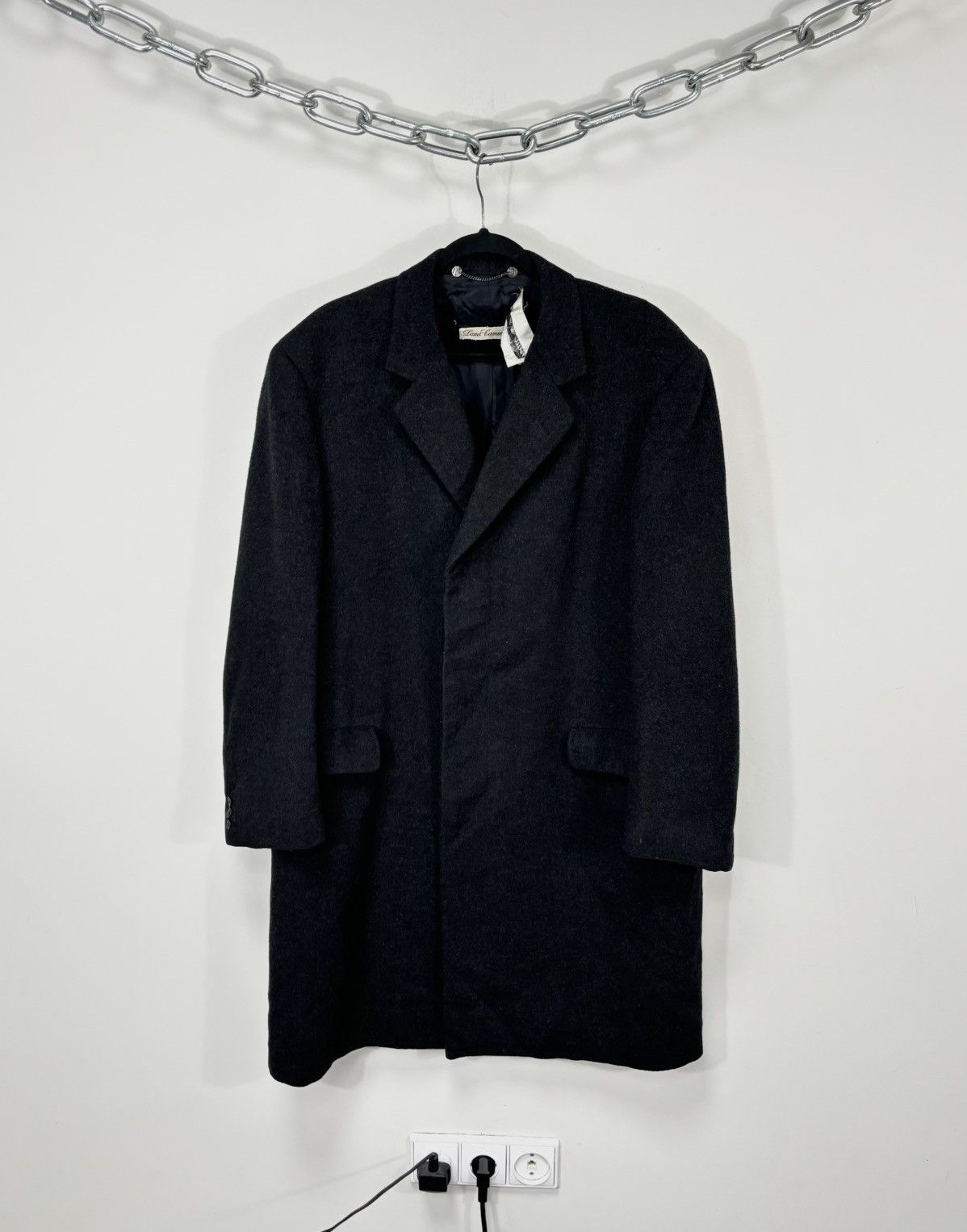 Vintage Vintage 1964 Italian “Wall Street” Tailored Wool Overcoat Size US L / EU 52-54 / 3 - 1 Thumbnail