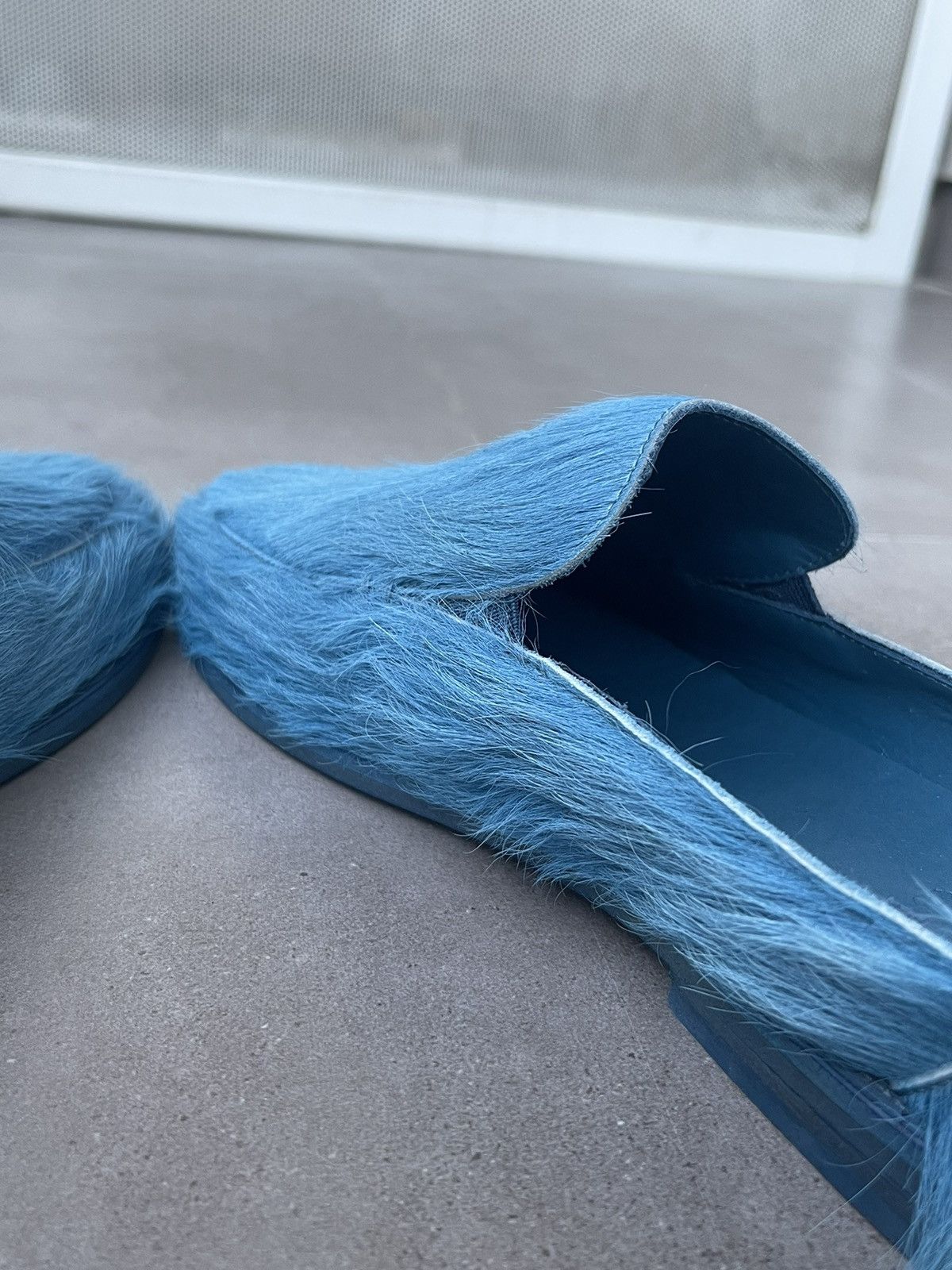 GCDS × Marni !DS! SS23 GCDS Fussbet Calf Hair Blue Cavallino Mules Clogs Size US 10 / EU 43 - 10 Thumbnail
