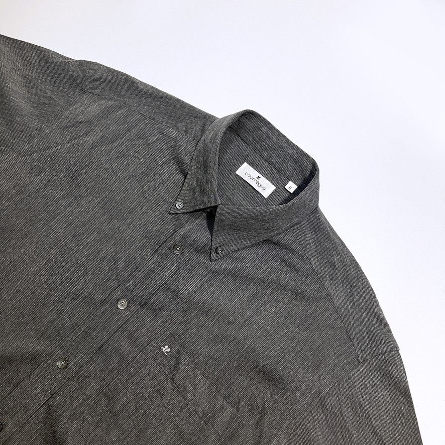 Courreges Gray Long Sleeve Pocket Shirt Size US XXL / EU 58 / 5 - 3 Thumbnail