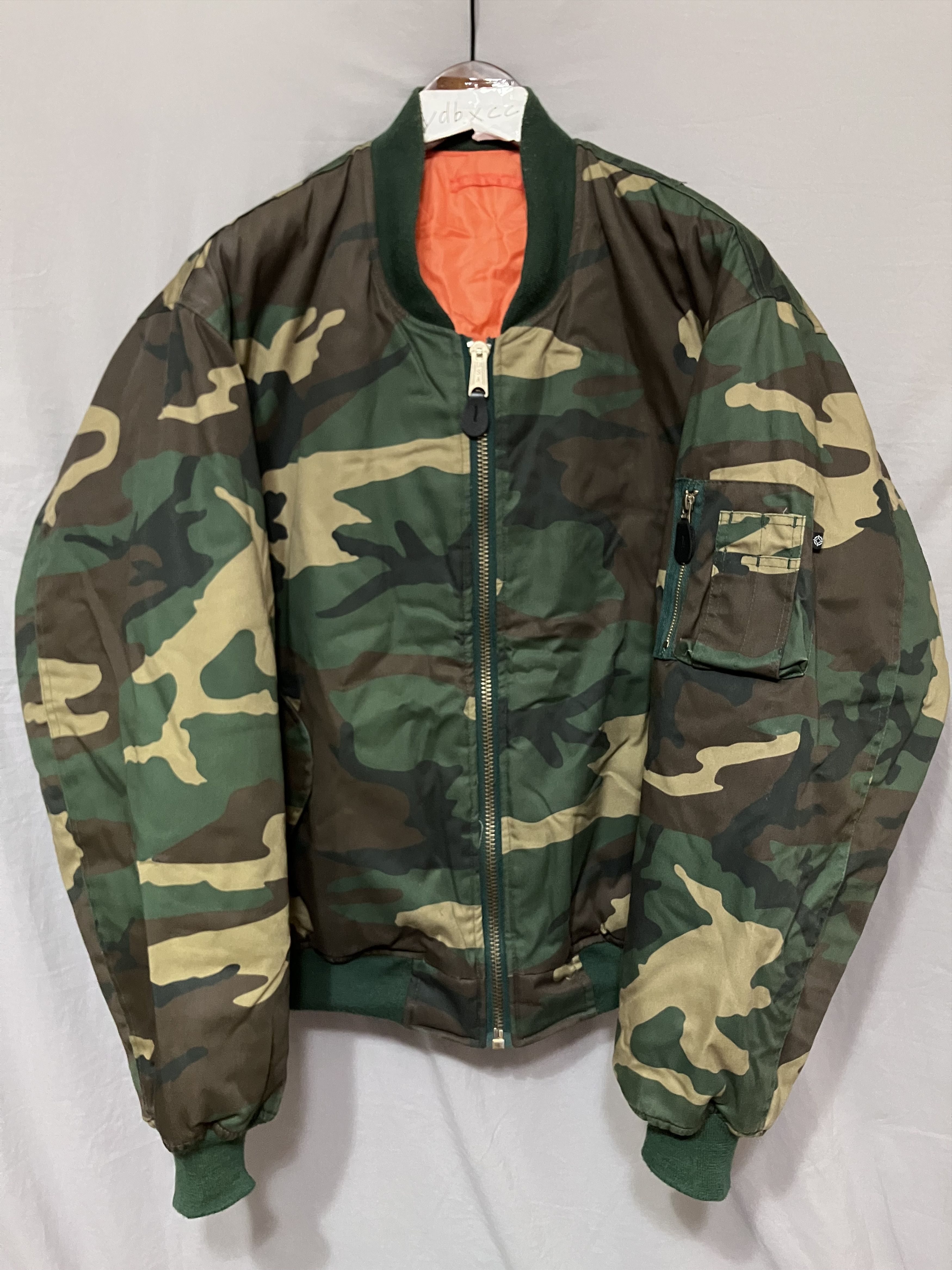 Fostex Garments WOODLAND CAMO MA-1 BOMBER JACKET (XXL) | Grailed