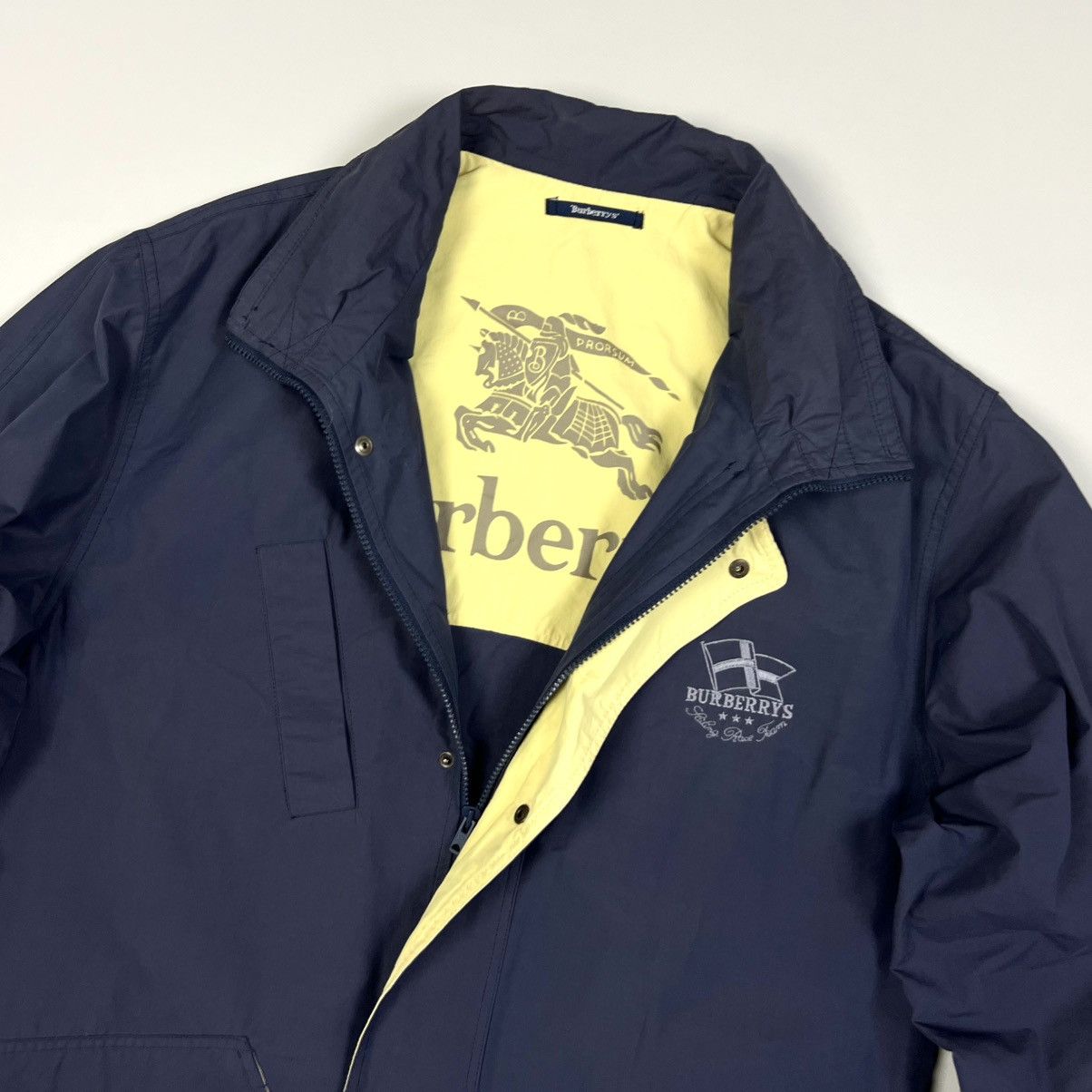 Burberry × Vintage Auth Vintage Burberrys Logo Cotton Jacket Men’s Size M-L Size US L / EU 52-54 / 3 - 7 Thumbnail