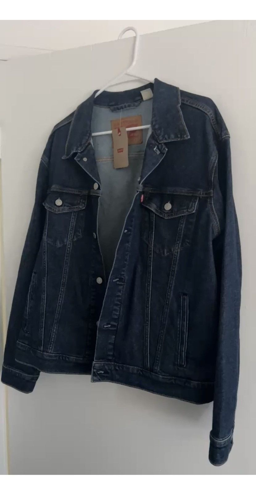 Levi's Levis Dark Blue Denim Jacket Size US L / EU 52-54 / 3 - 7 Thumbnail