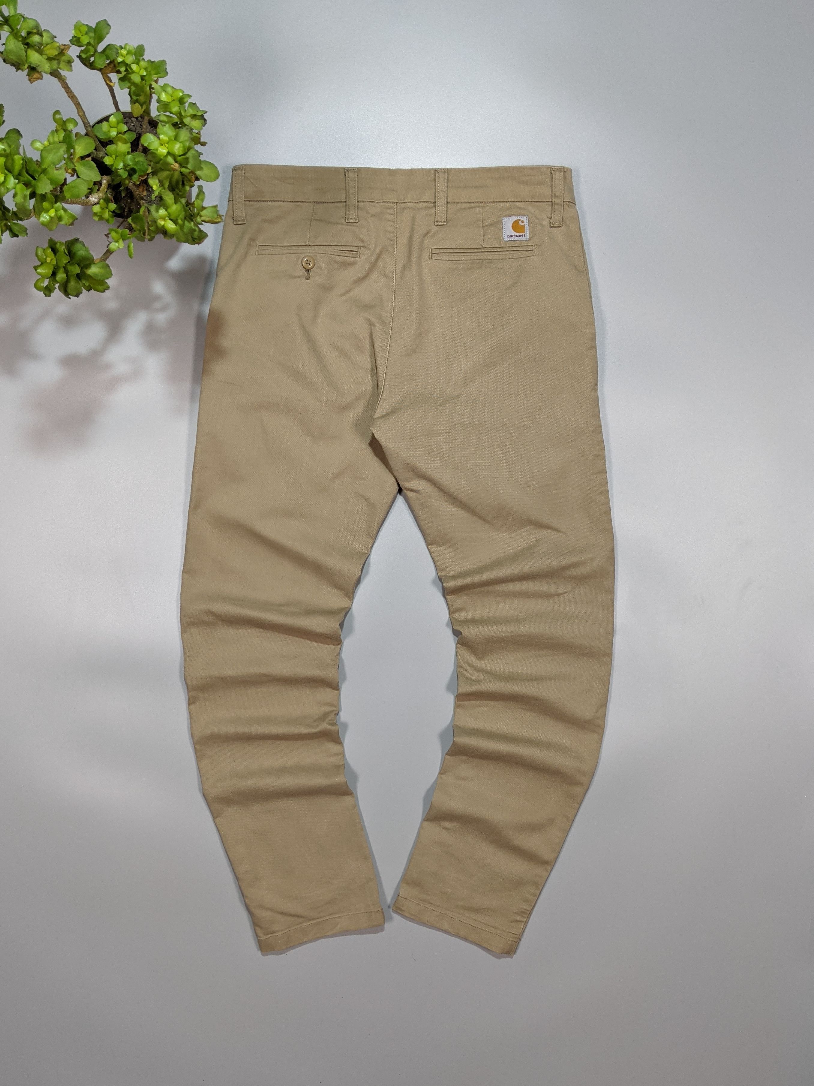 Carhartt Wip × Vintage Carhartt WIP Vintage Men's Tapered Bottom Beige Sid Pants Size US 32 / EU 48 - 1 Thumbnail