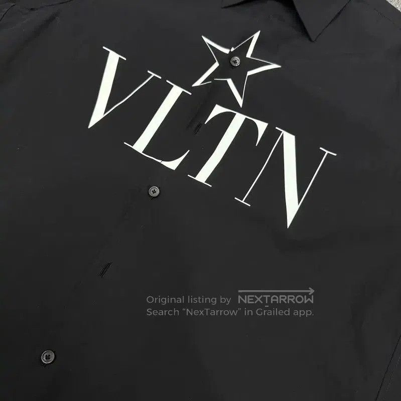 Valentino Valentino Black Cotton Men's Shirt . Size US S / EU 44-46 / 1 - 3 Thumbnail