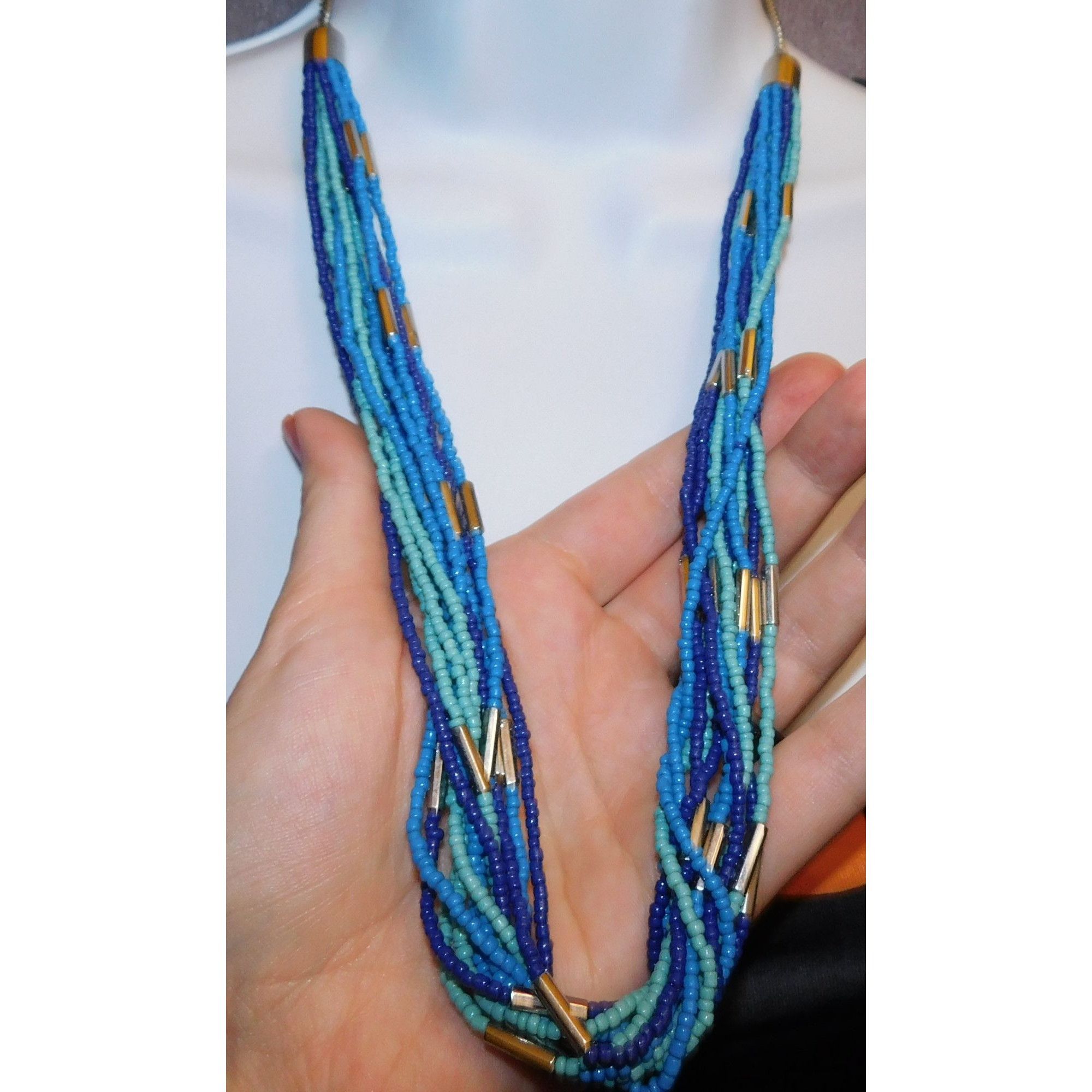 Other Blue And Silver Necklace Size ONE SIZE - 1 Thumbnail
