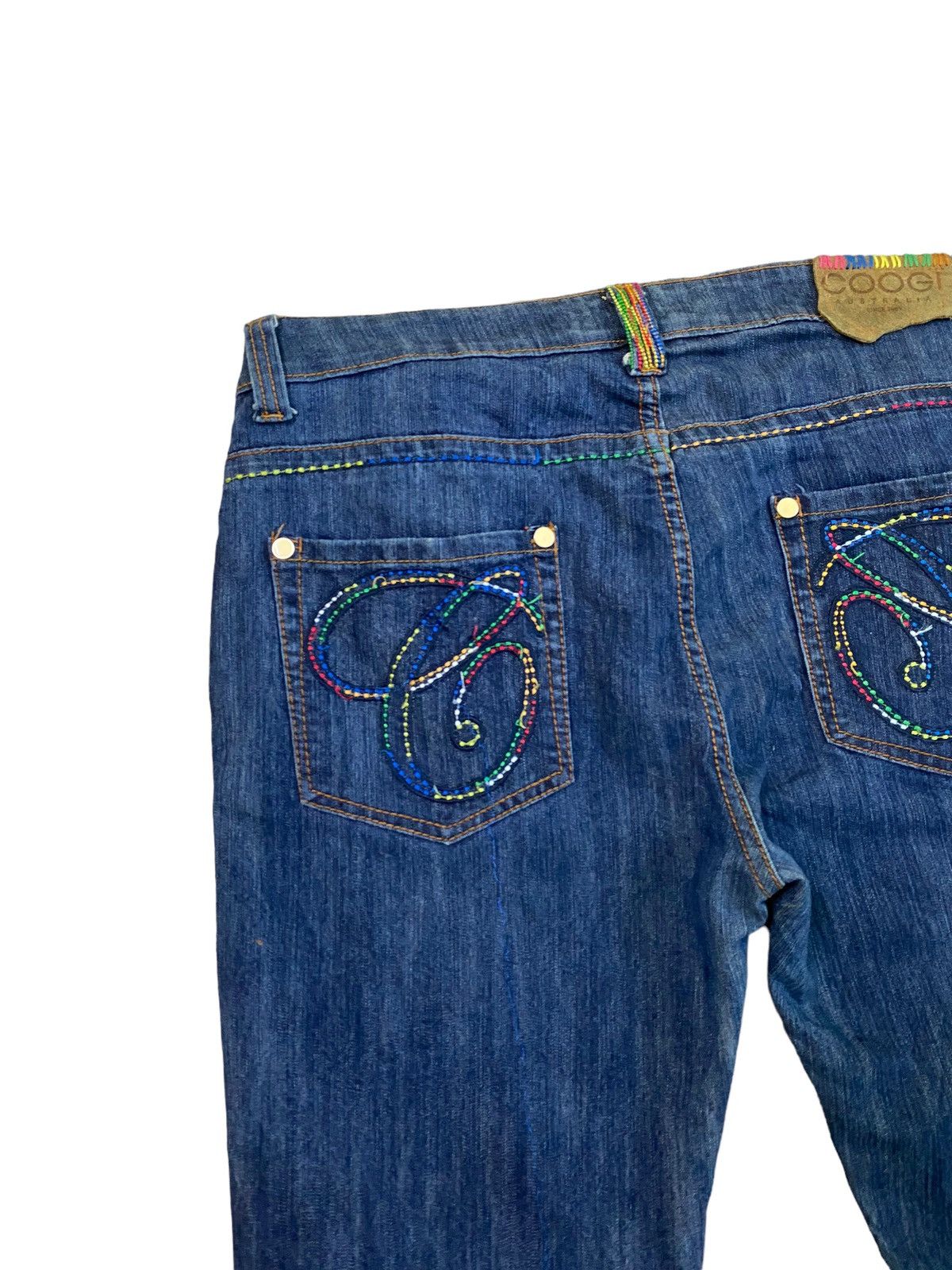 Coogi Vintage Coogi Blue Multicolour Denim Jeans Size US 35 - 11 Thumbnail