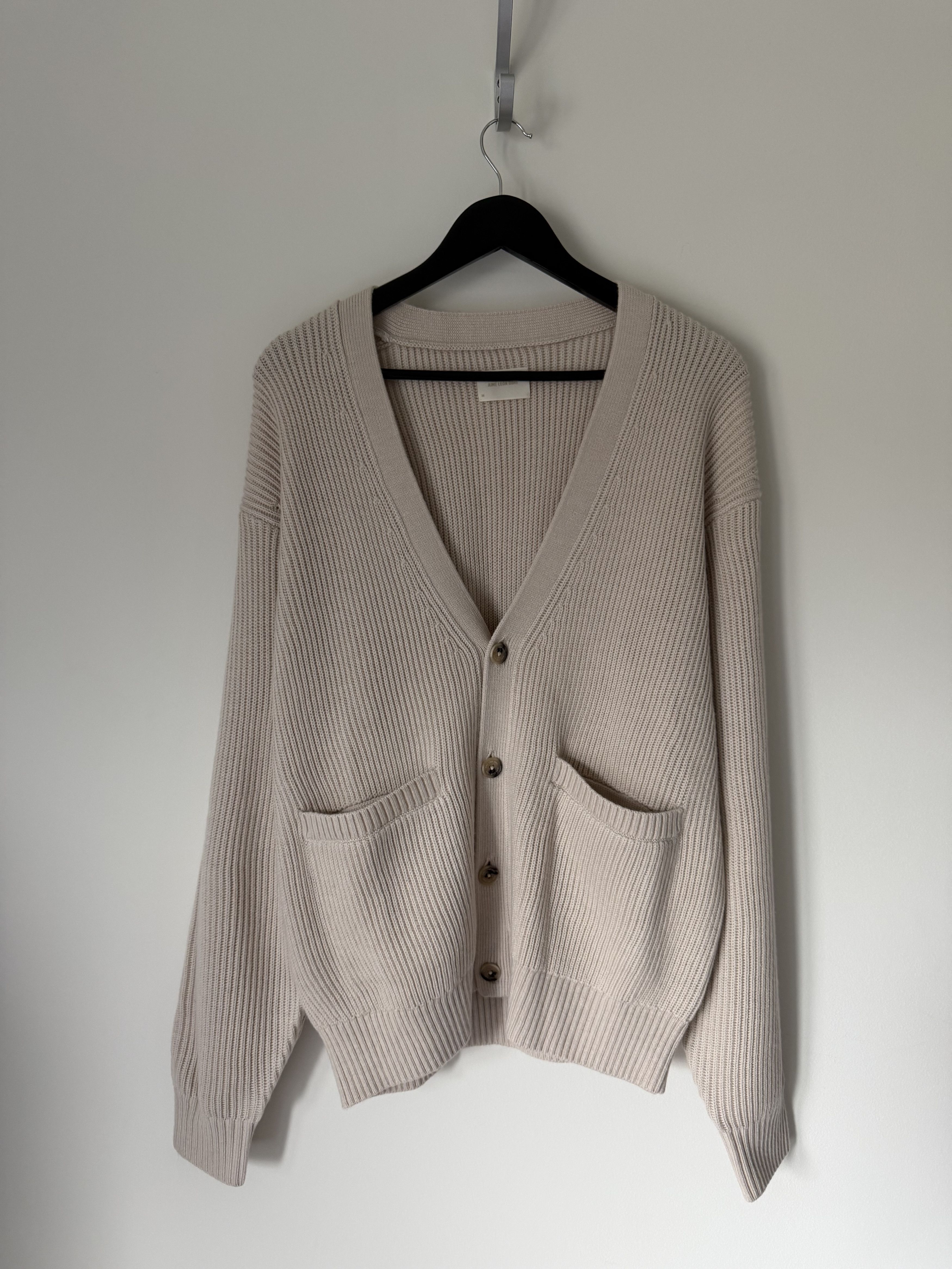 Aime Leon Dore Aime Leon Dore Waffle Knit Cardigan in Oatmeal Size US M / EU 48-50 / 2 - 1 Thumbnail