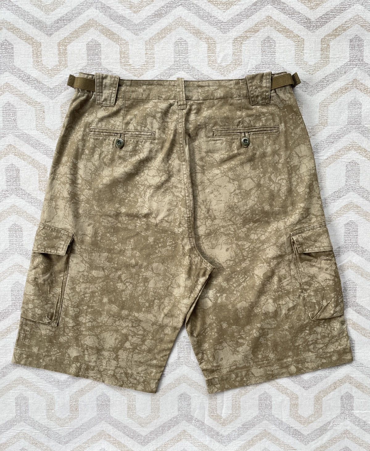 If Six Was Nine × Japanese Brand × Vintage 291295 = Homme Camouflage Cargo Short Size US 33 - 3 Thumbnail