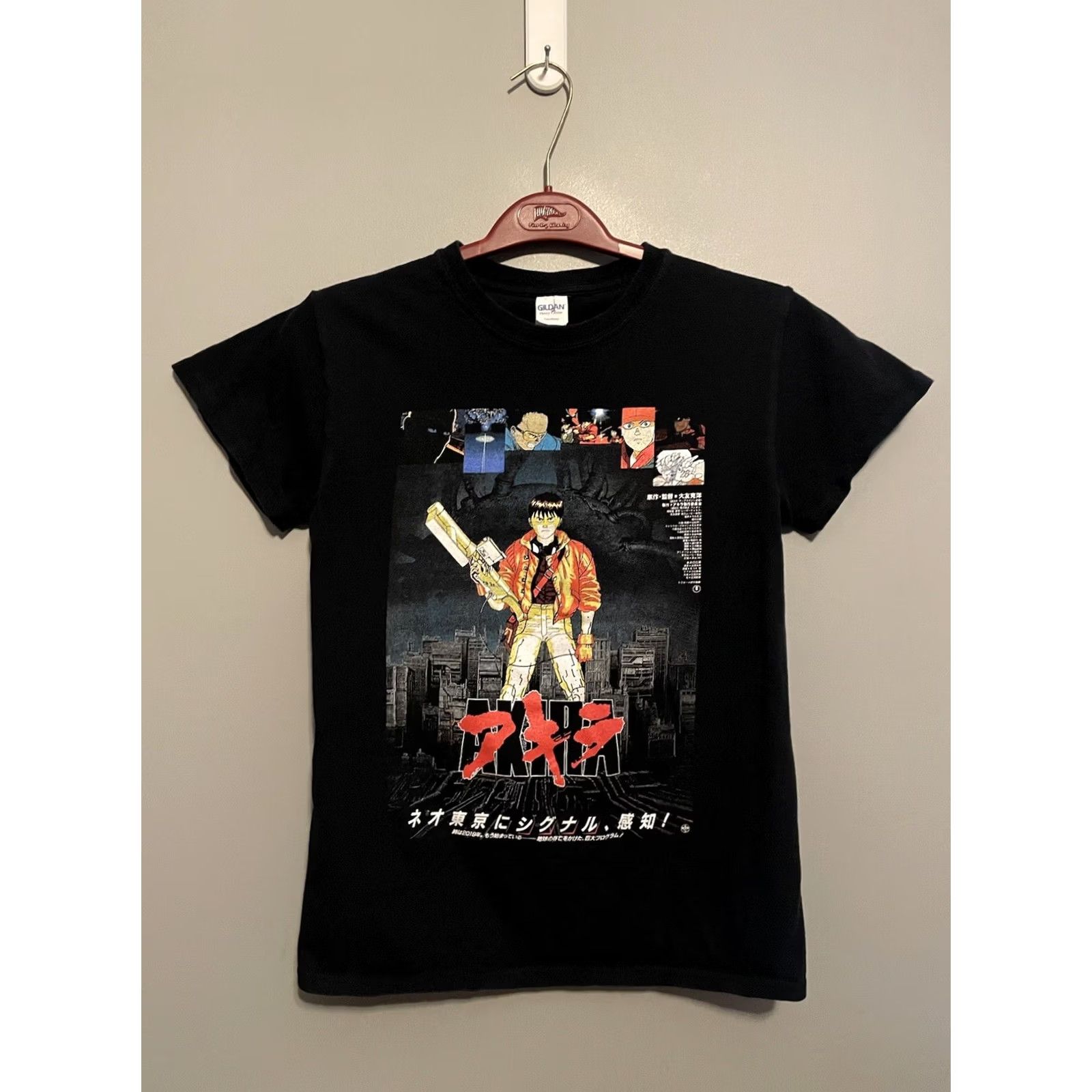 Gildan Akira T-Shirt Kaneda Neo-Tokyo Black Size S Anime Gildan Regular Short Sleeve Cotton Mens Graphic Print Shirt 25” 17” Pit to Pit Size US S / EU 44-46 / 1 - 2 Thumbnail