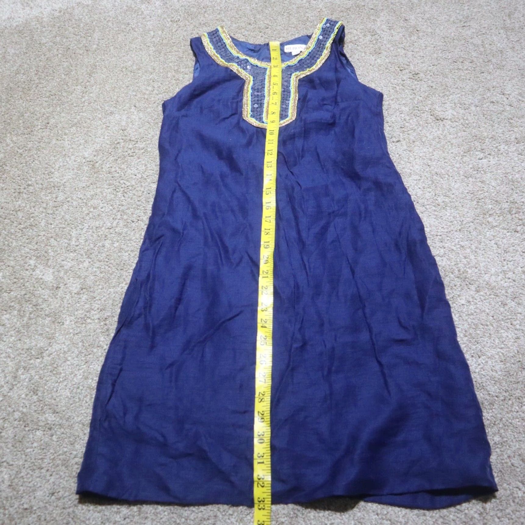 Merona Merona Blue Dress Sleeveless Zip Back Adult Women's Size 2 Size XS / US 0-2 / IT 36-38 - 7 Thumbnail