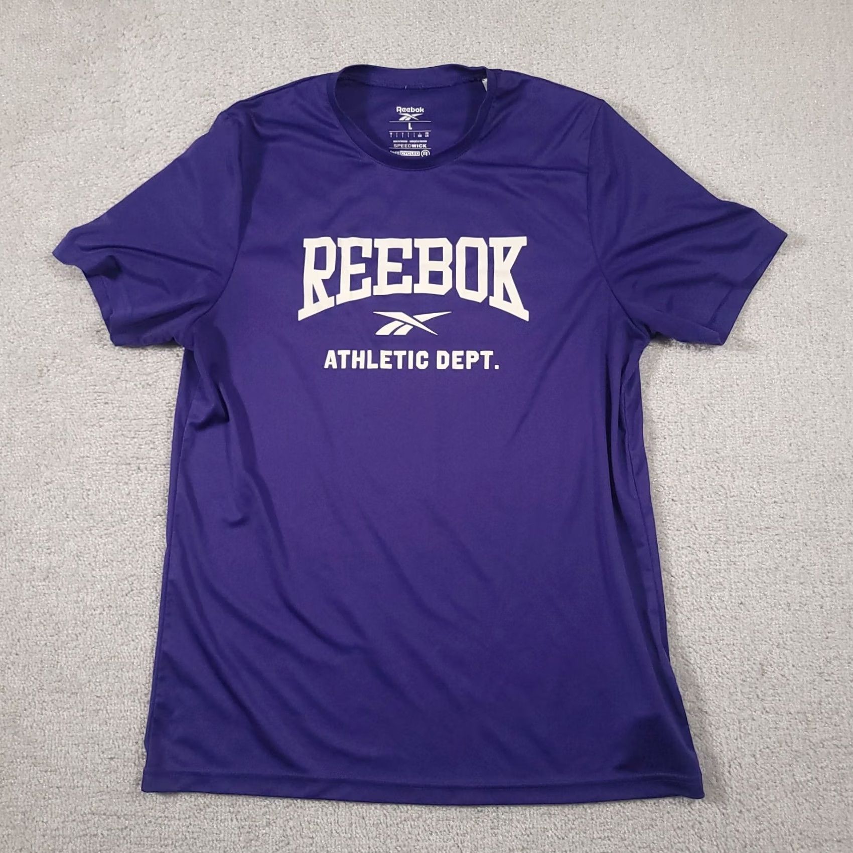 Reebok Reebok Speedwick T-Shirt Mens Large Blue Short Sleeve Athletic Dept. Dri Fit Gym Size US L / EU 52-54 / 3 - 2 Thumbnail